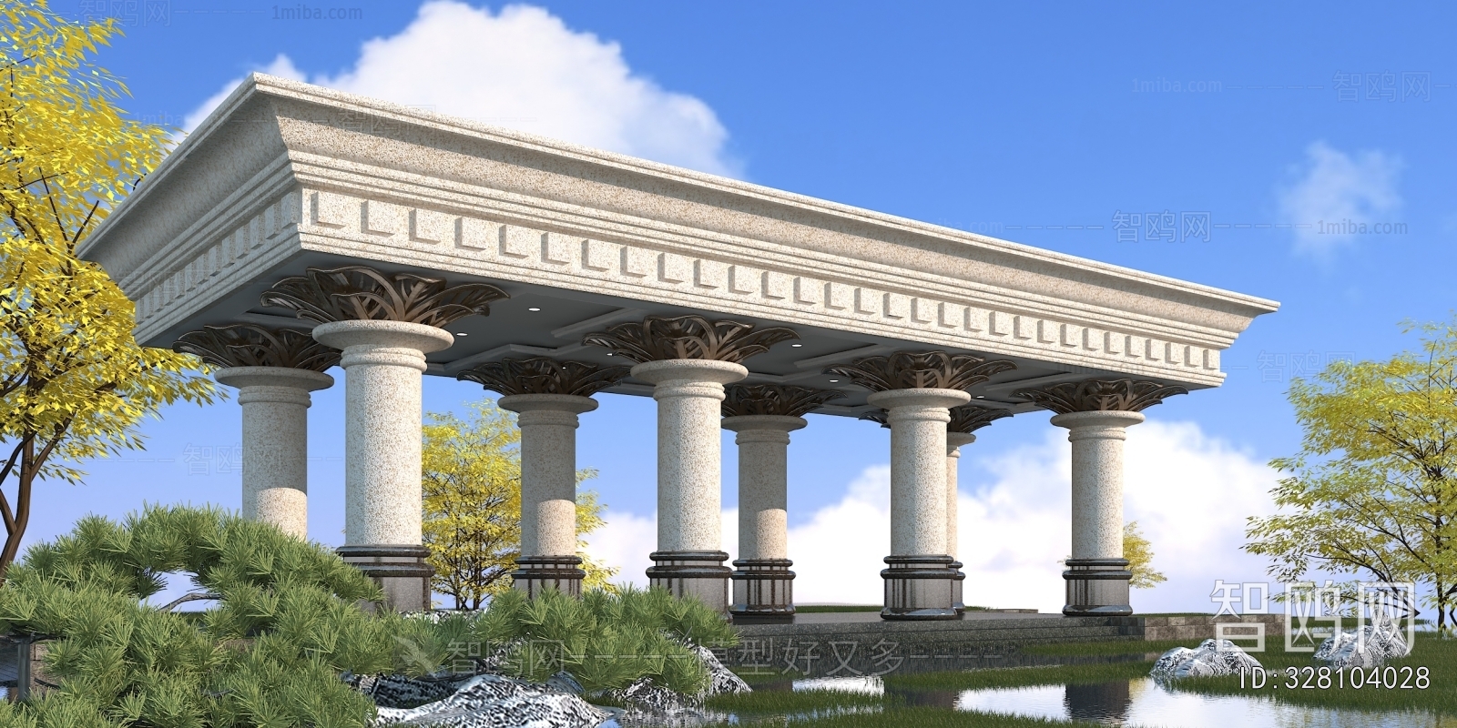 Simple European Style Pavilion