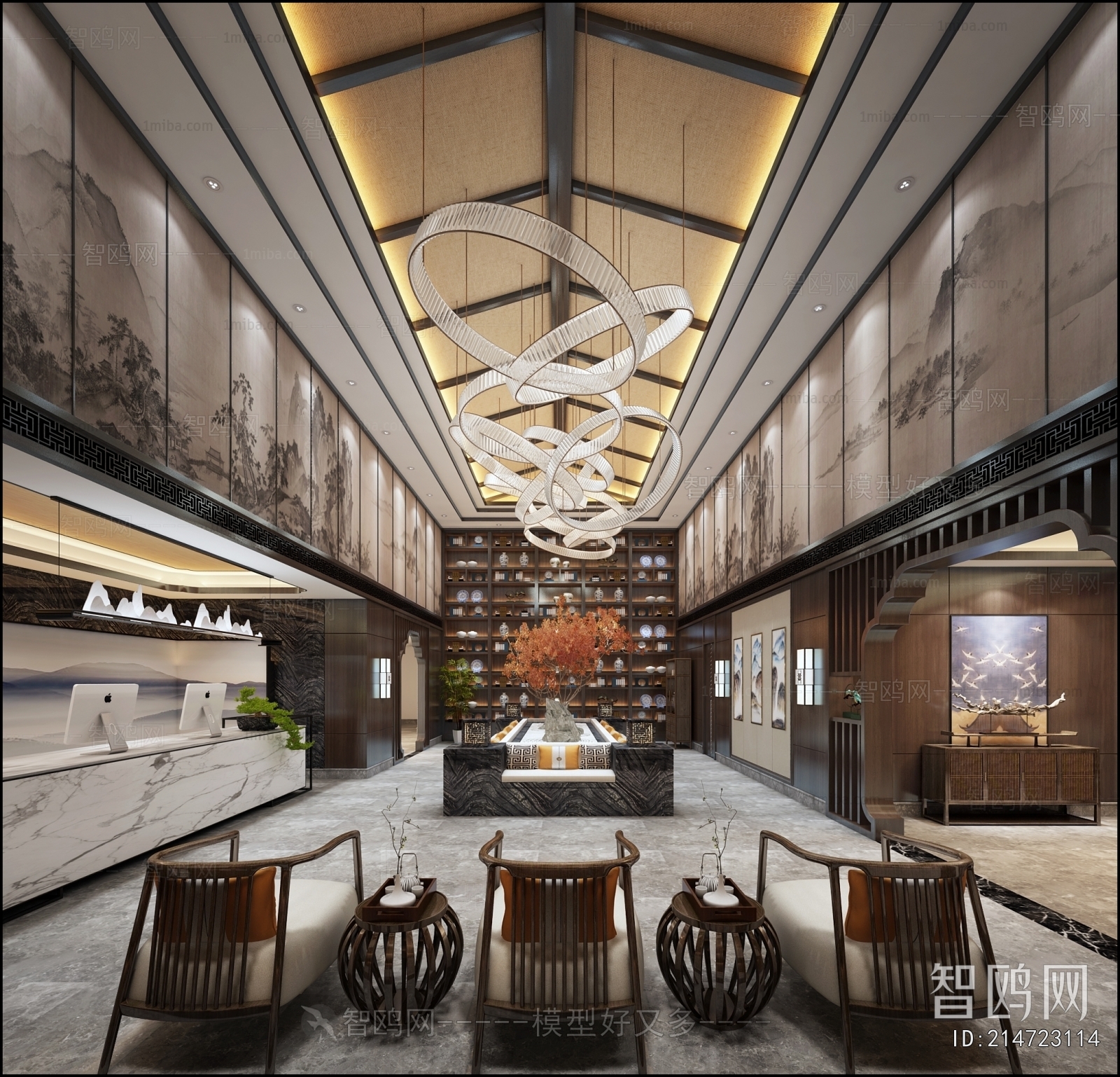 New Chinese Style Lobby Hall