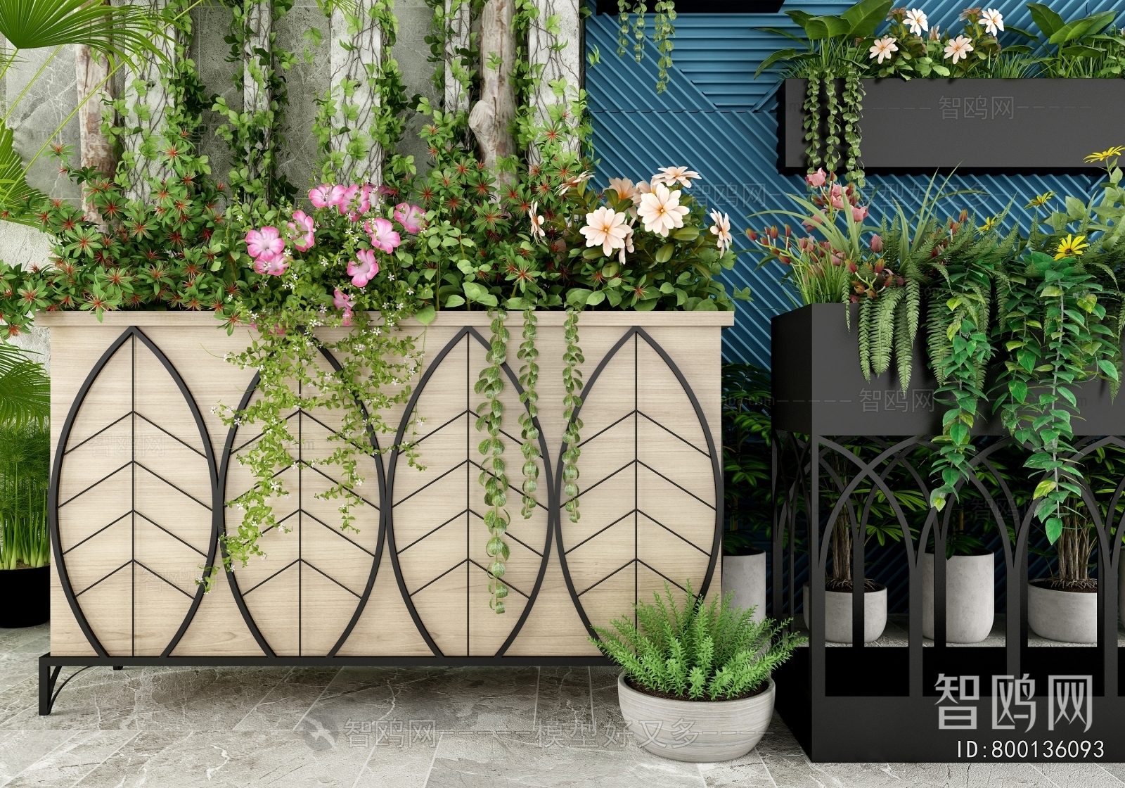 Modern Flower Bed, Flower Bowl, Flower Box