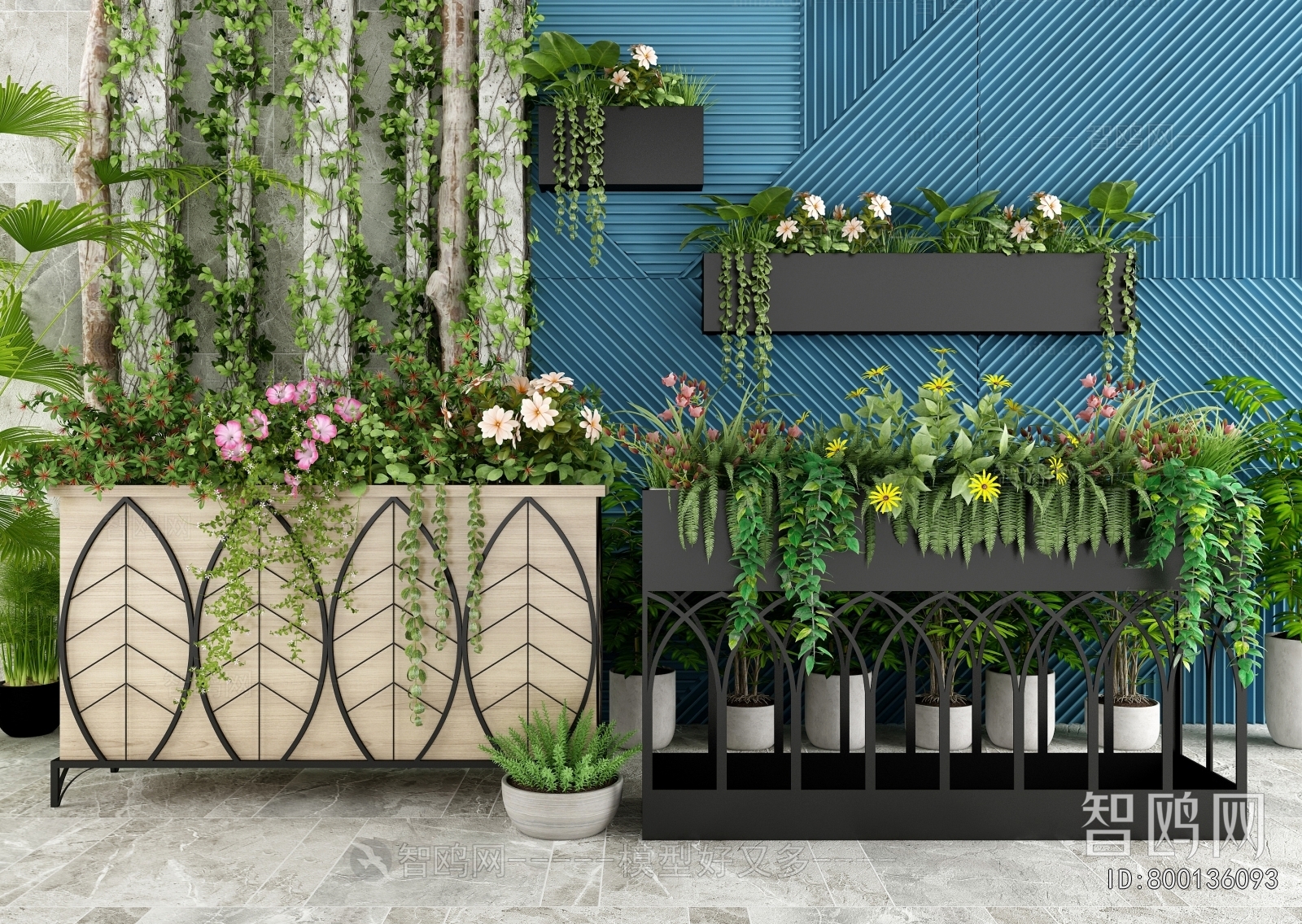 Modern Flower Bed, Flower Bowl, Flower Box