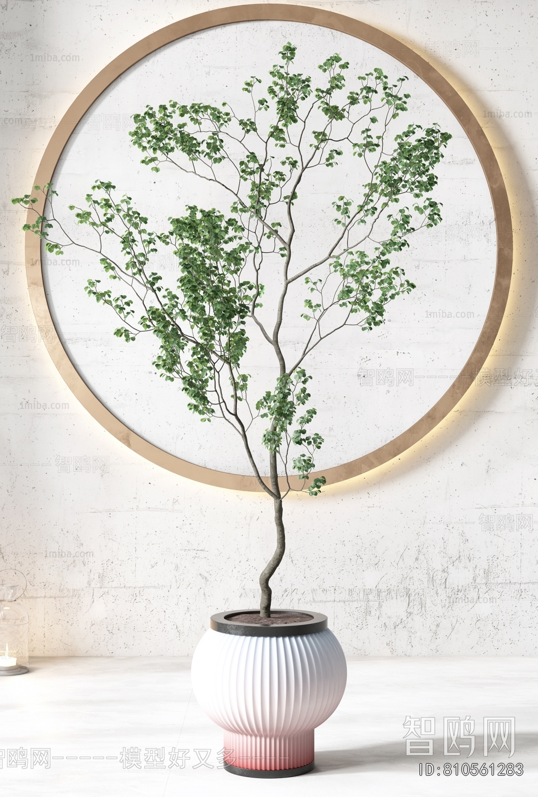 Modern Ground Green Plant Potted Plants