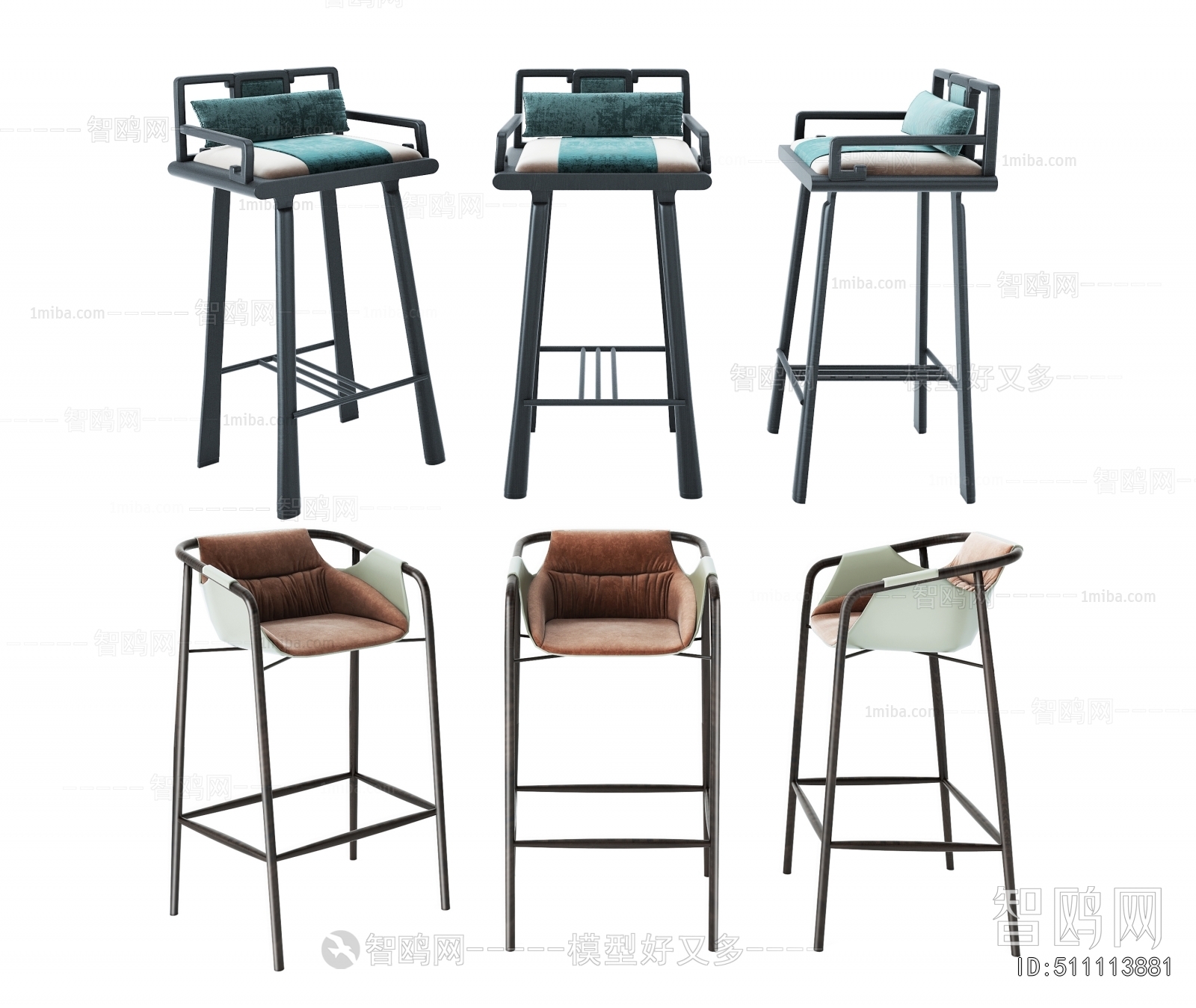 New Chinese Style Bar Stool