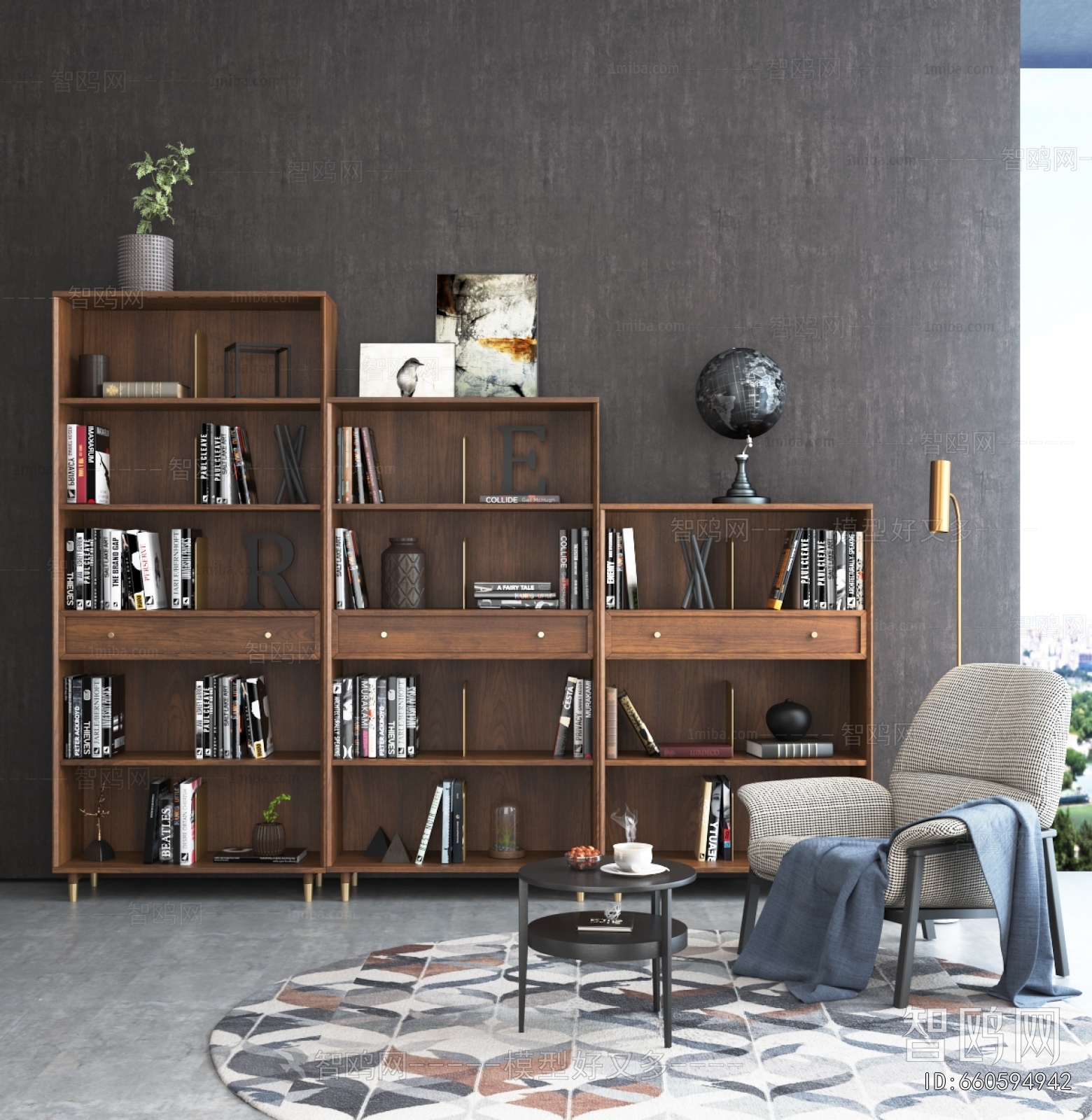 Nordic Style Bookcase