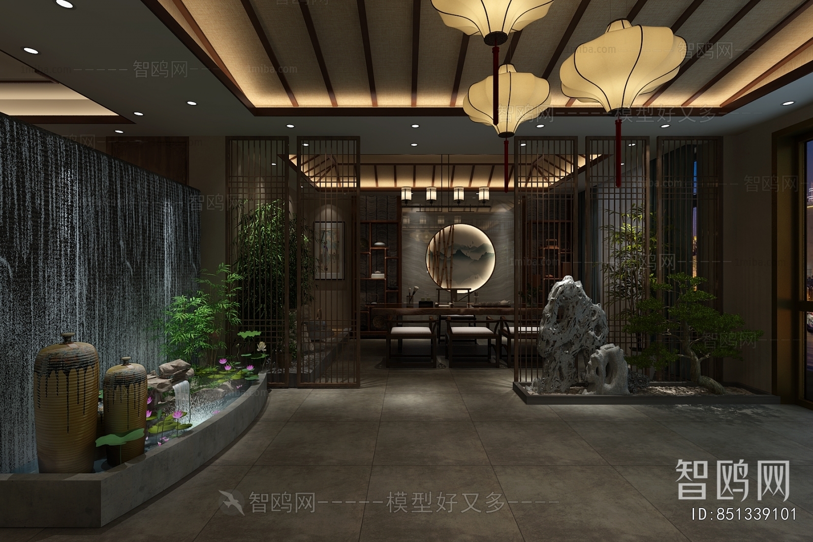 New Chinese Style Teahouse Tea House