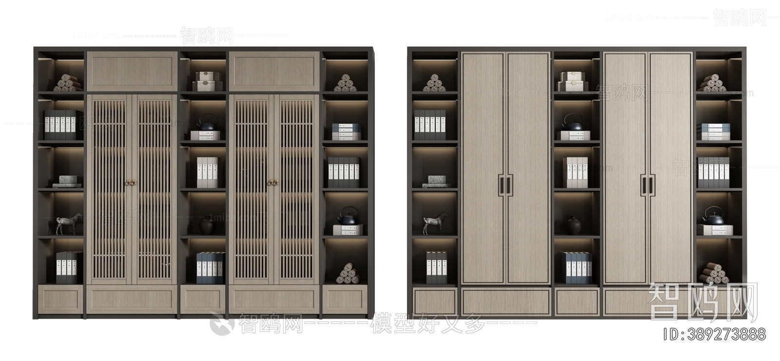 New Chinese Style Bookcase