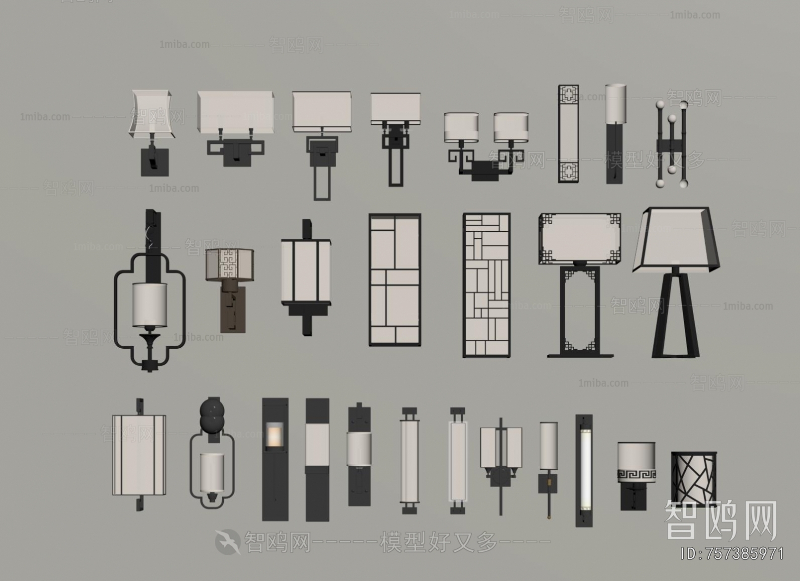 New Chinese Style Wall Lamp