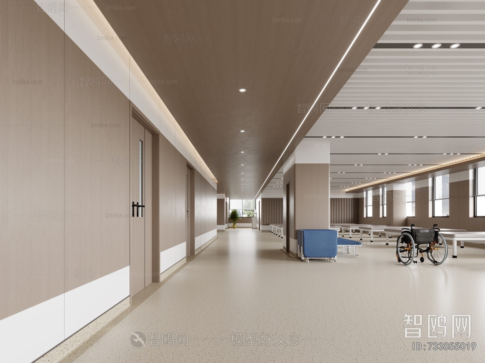 Modern Hospital Hall