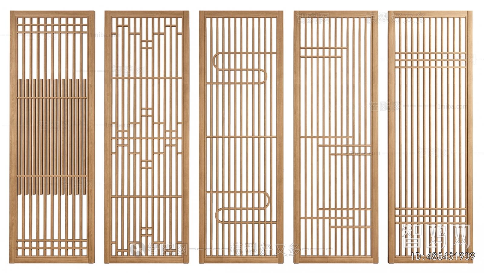 New Chinese Style Wooden Screen Partition