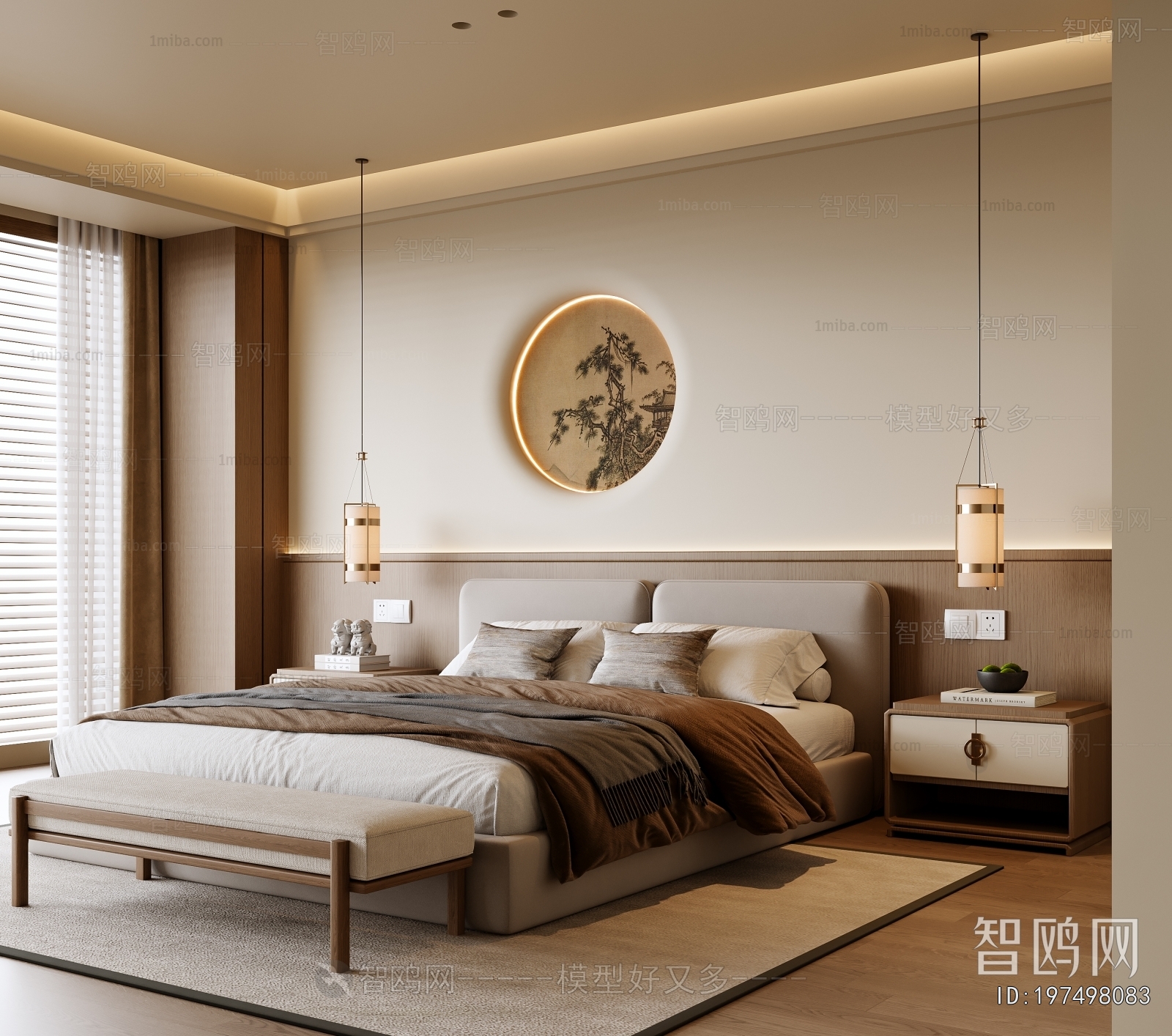 New Chinese Style Bedroom