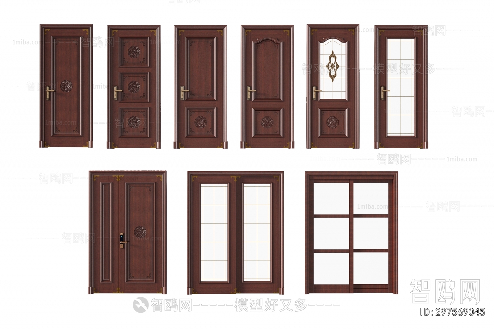 New Chinese Style Single Door