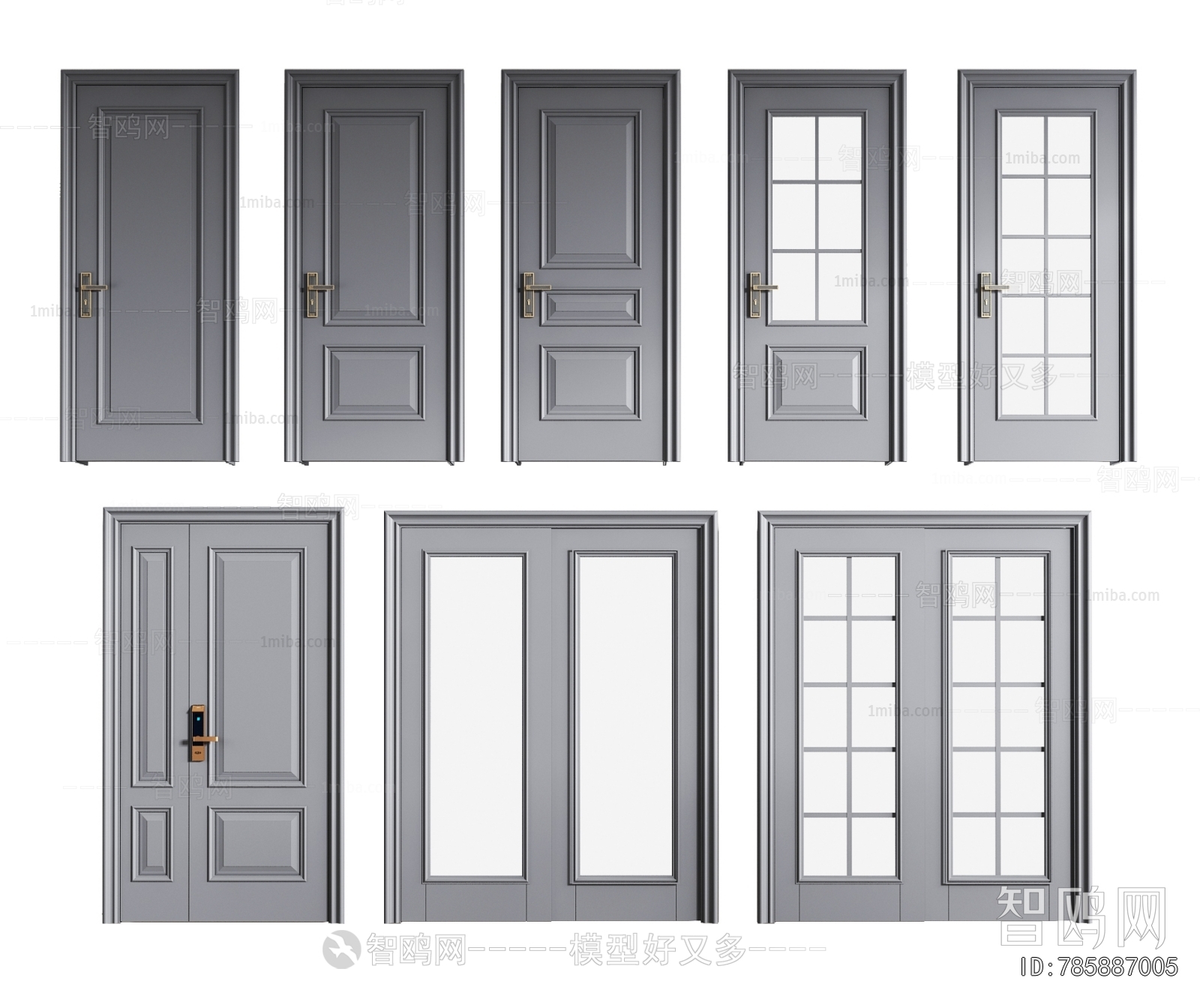 Simple European Style Door