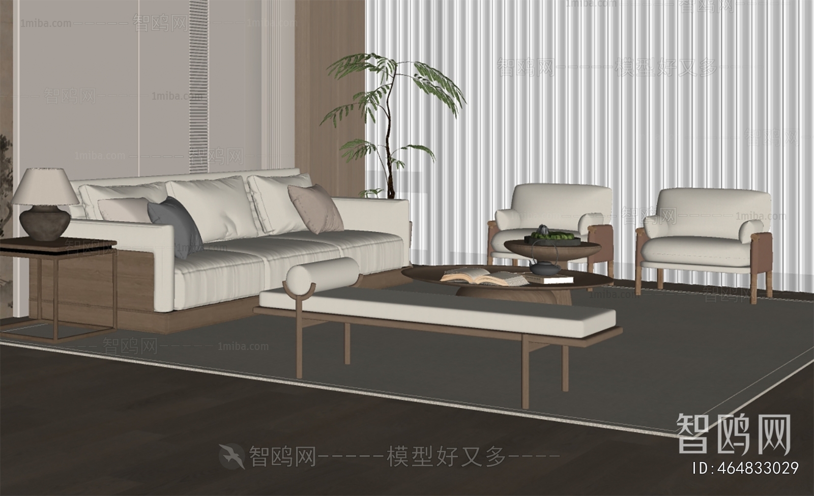 New Chinese Style Sofa Combination