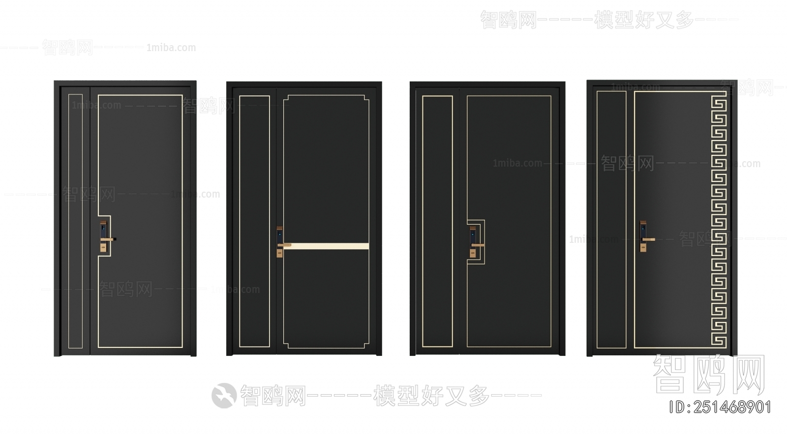 New Chinese Style Entrance Door