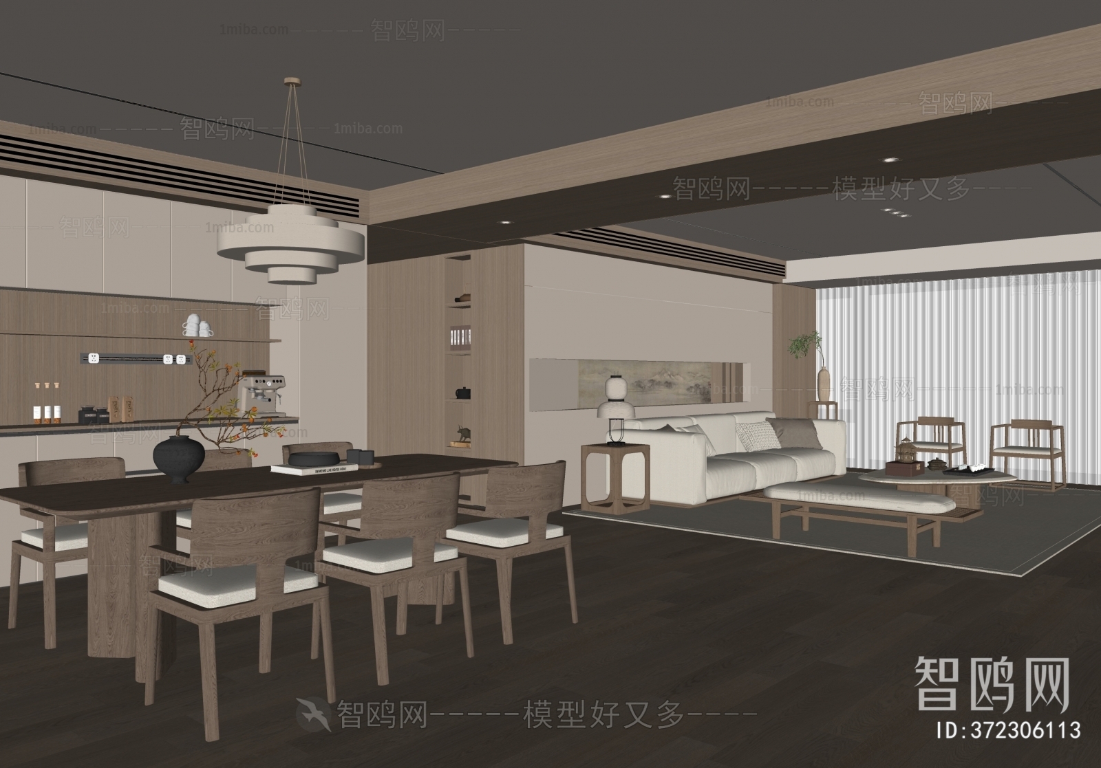 New Chinese Style Dining Room