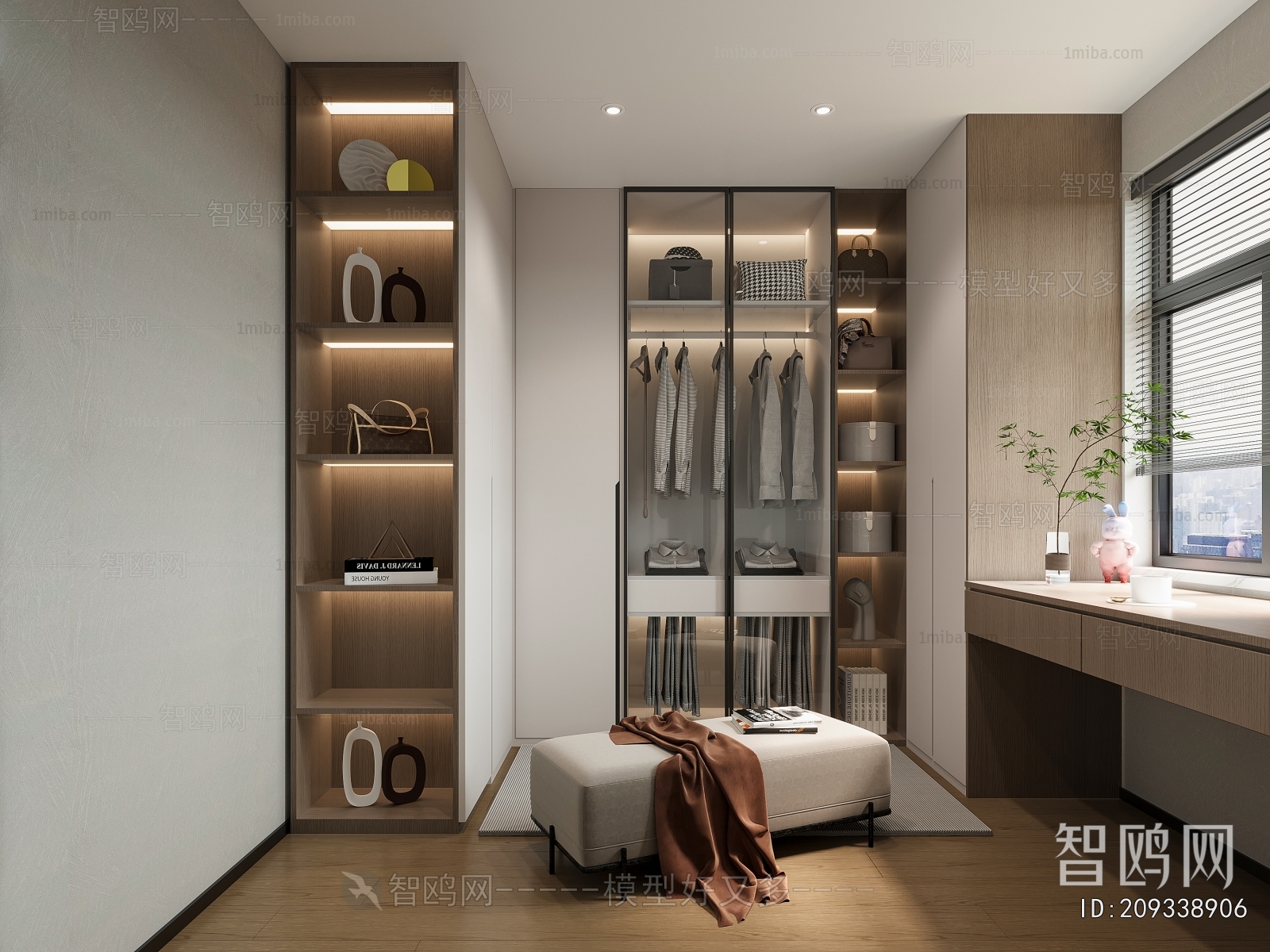 Modern Clothes Storage Area