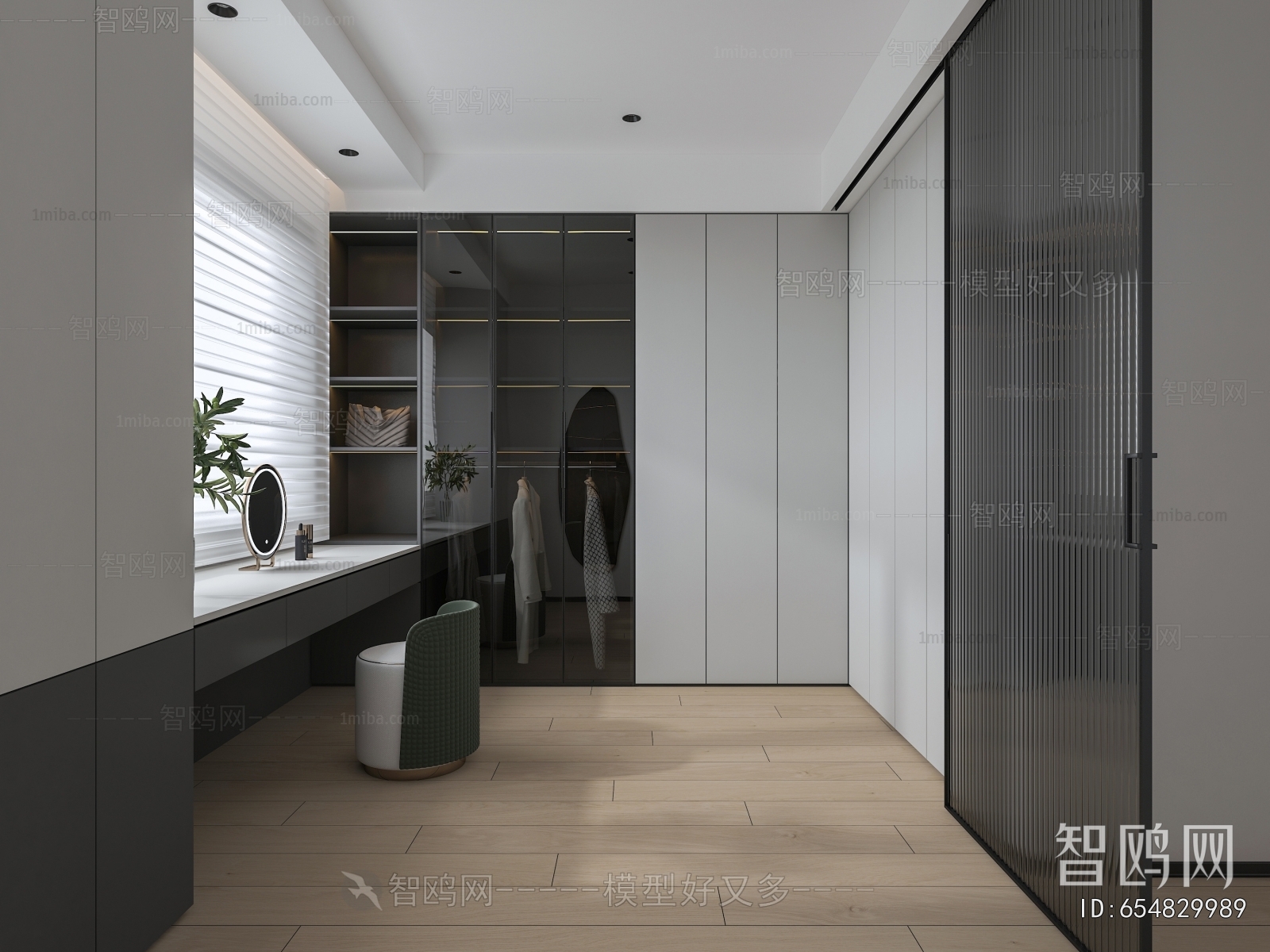 Modern Clothes Storage Area