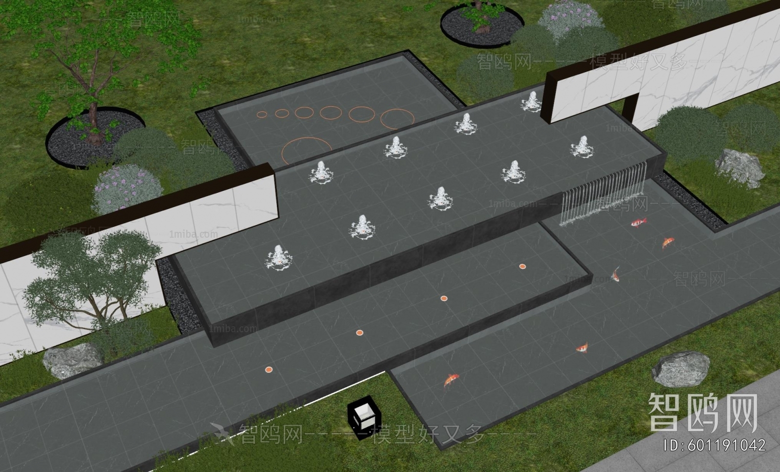 Modern Rockery Waterscape