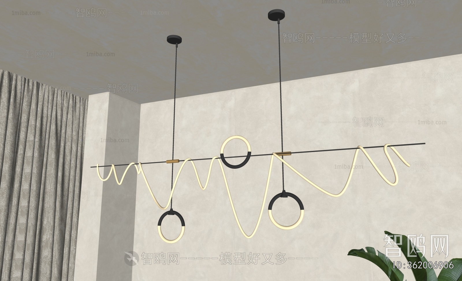 Modern Long Chandelier