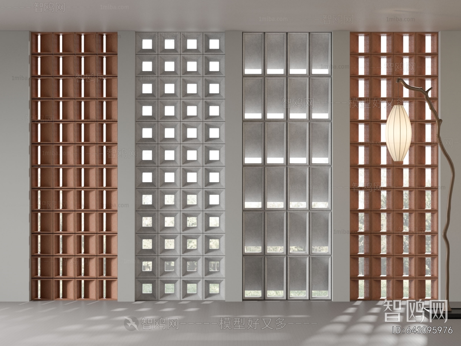 Modern Cement Brick Screen Partition