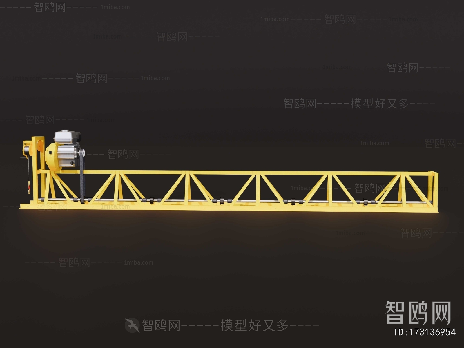 现代黄色工程桁架