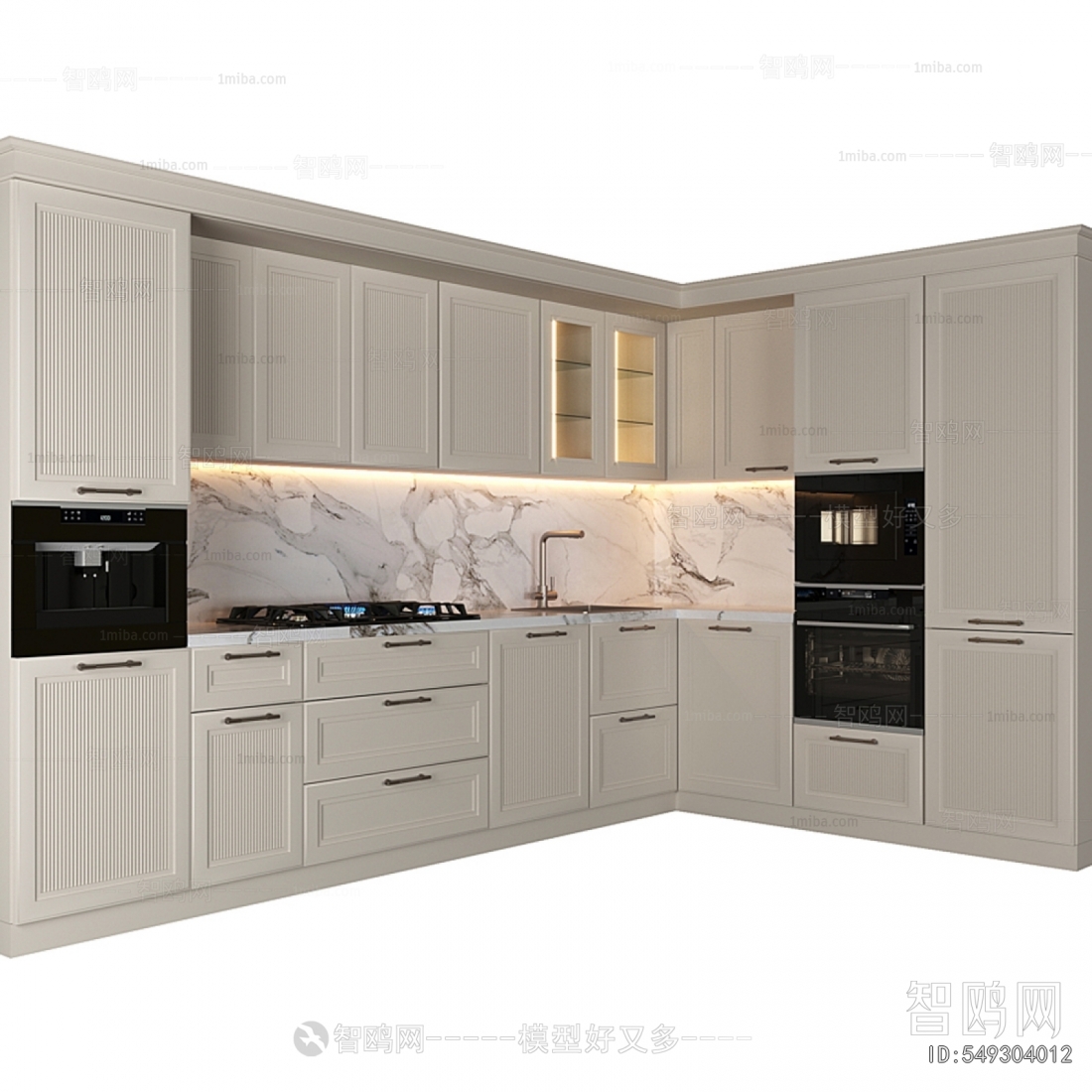 Simple European Style Kitchen Cabinet