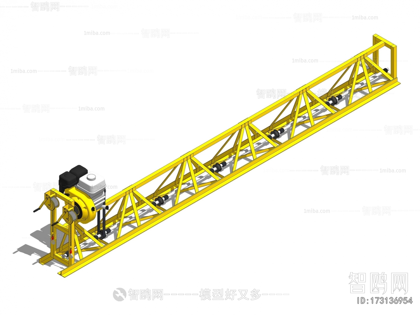 现代黄色工程桁架