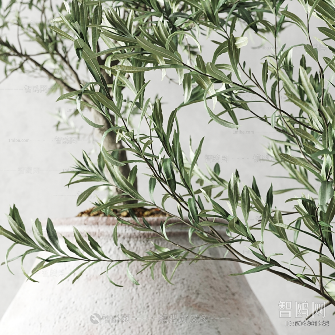 Modern Ground Green Plant Potted Plants