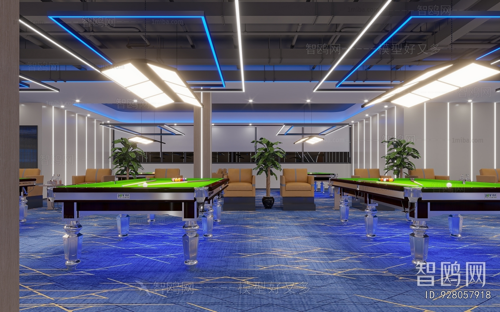 Modern Billiard Room