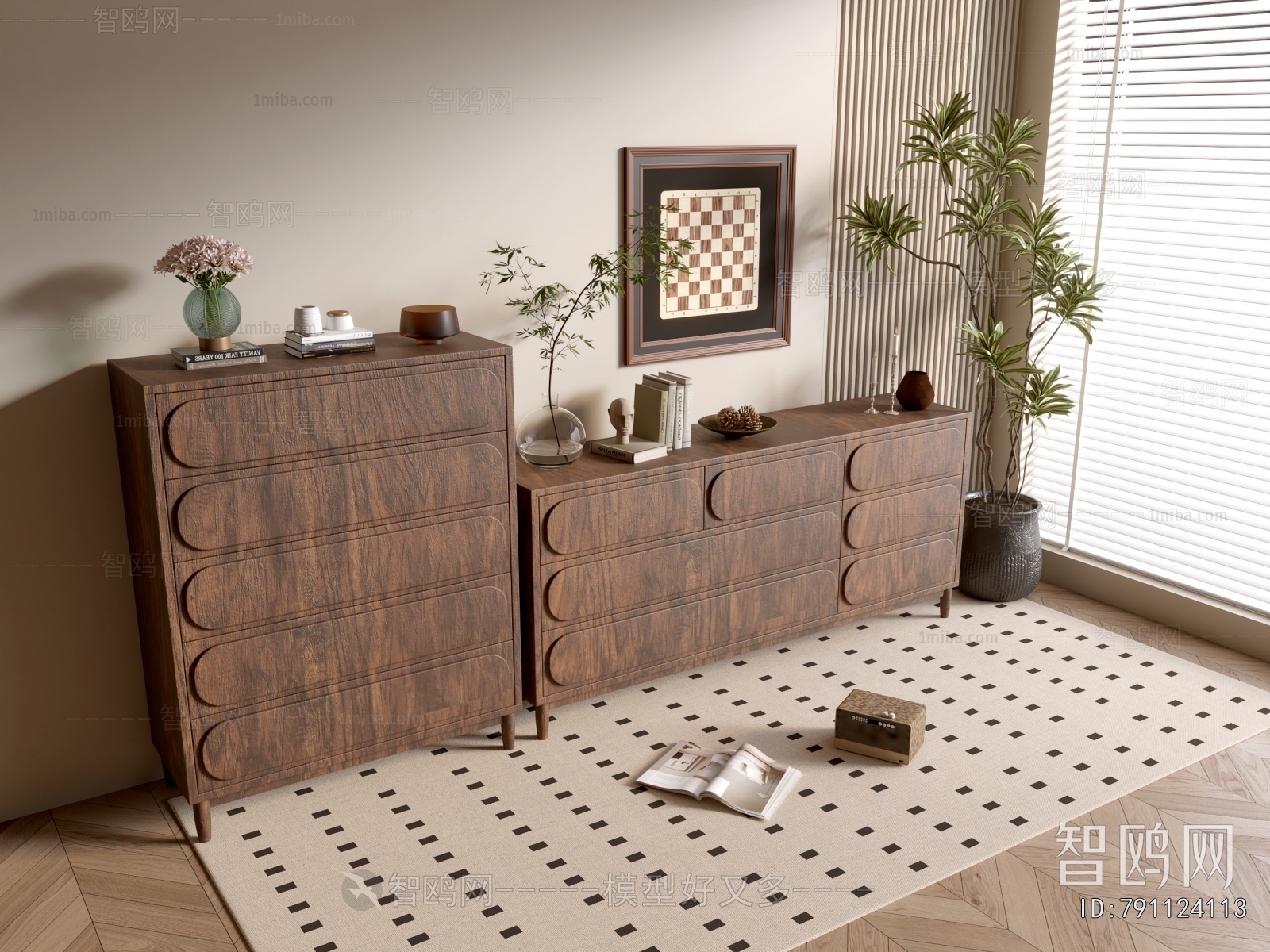 Wabi-sabi Style Chest Of Drawers