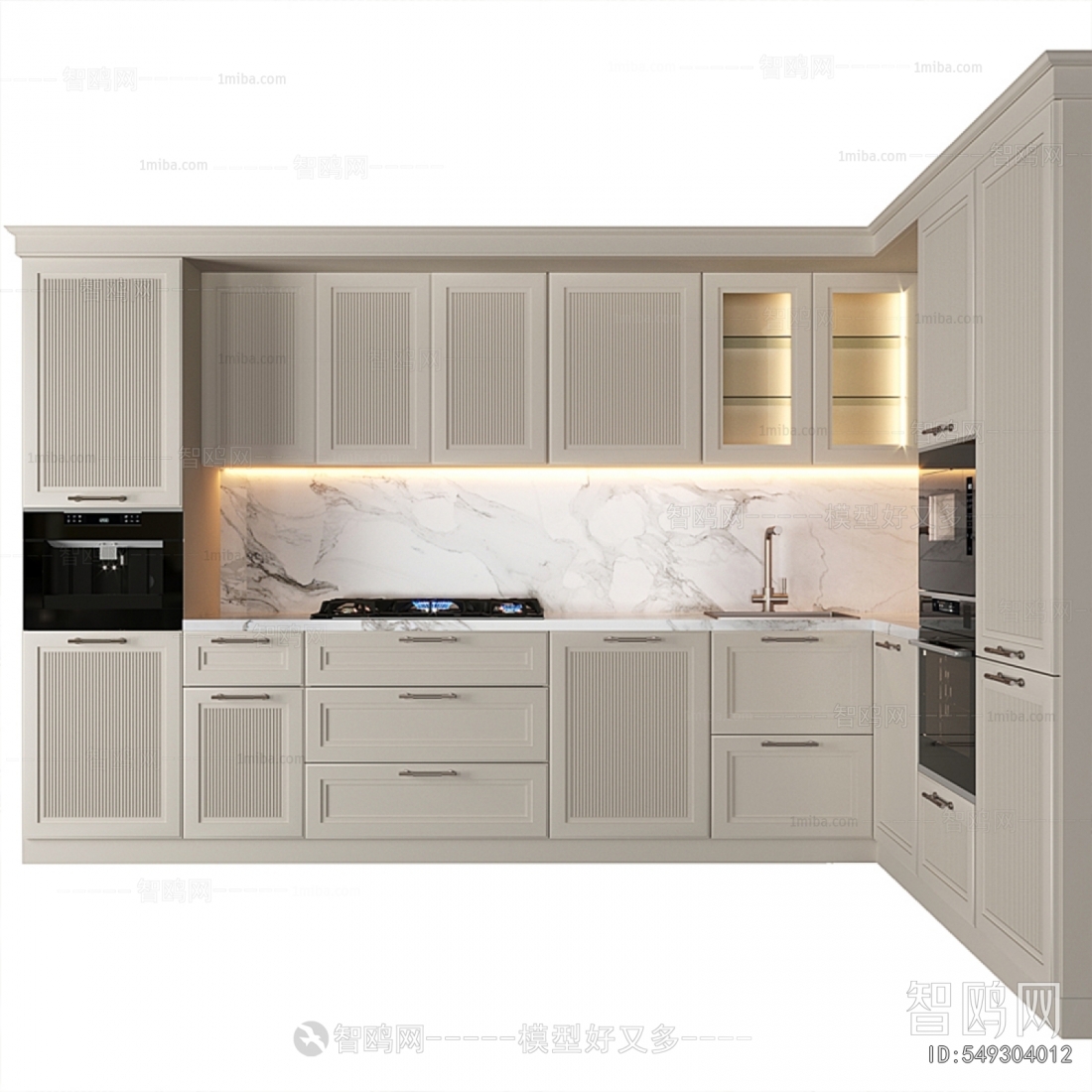 Simple European Style Kitchen Cabinet