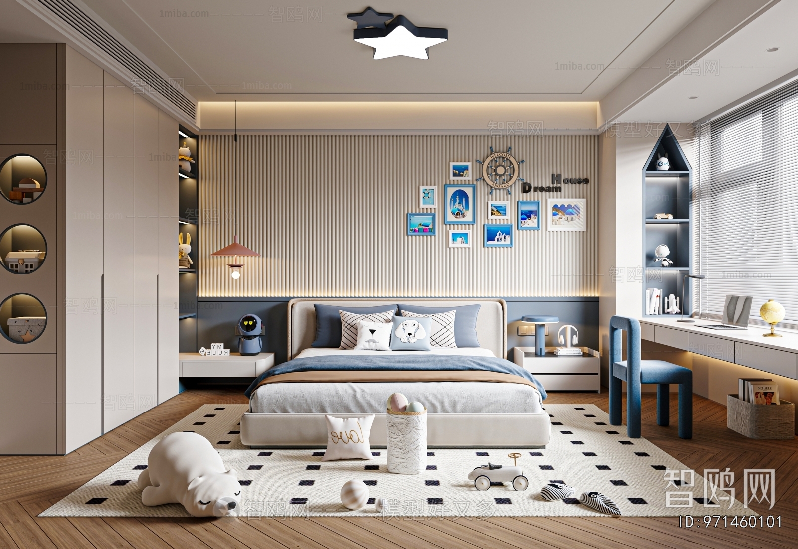 Modern Boy's Room And Son's Room