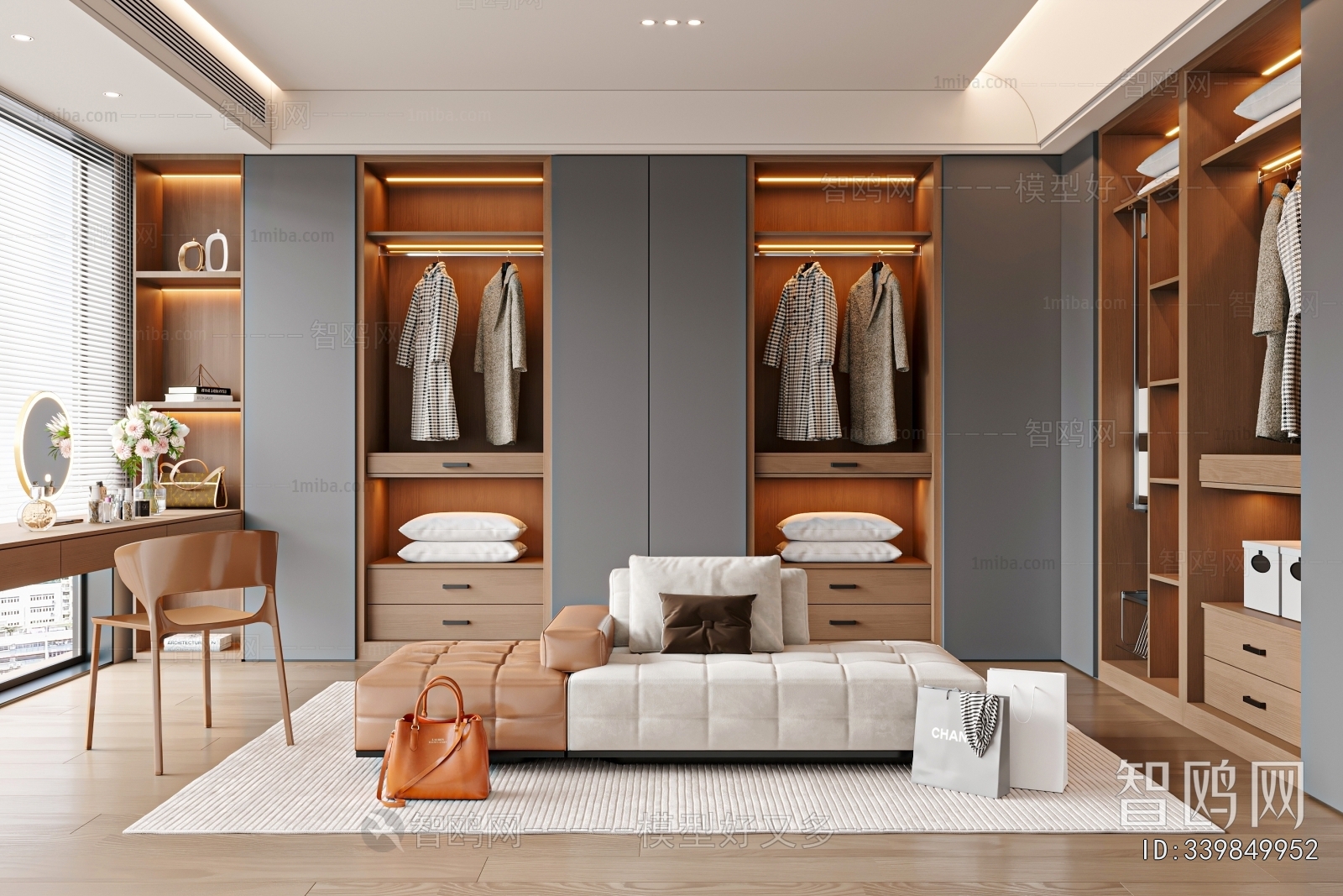 Modern Clothes Storage Area