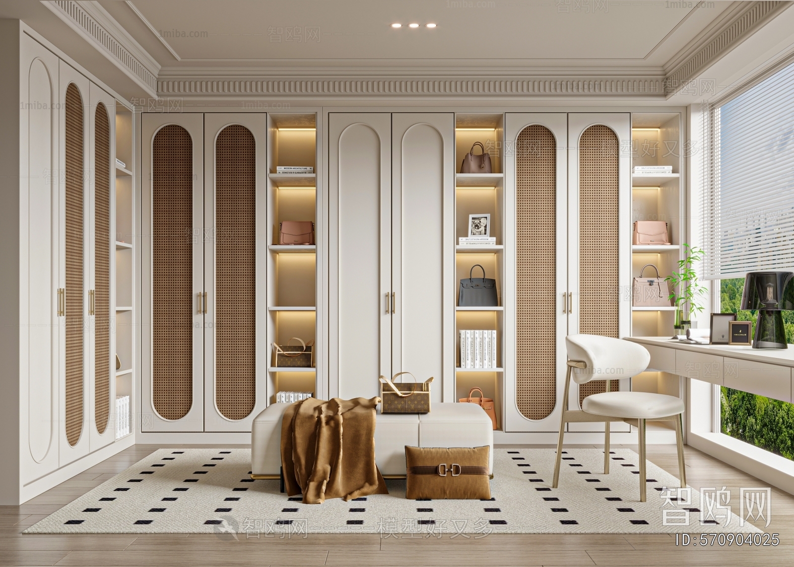 French Style Clothes Storage Area