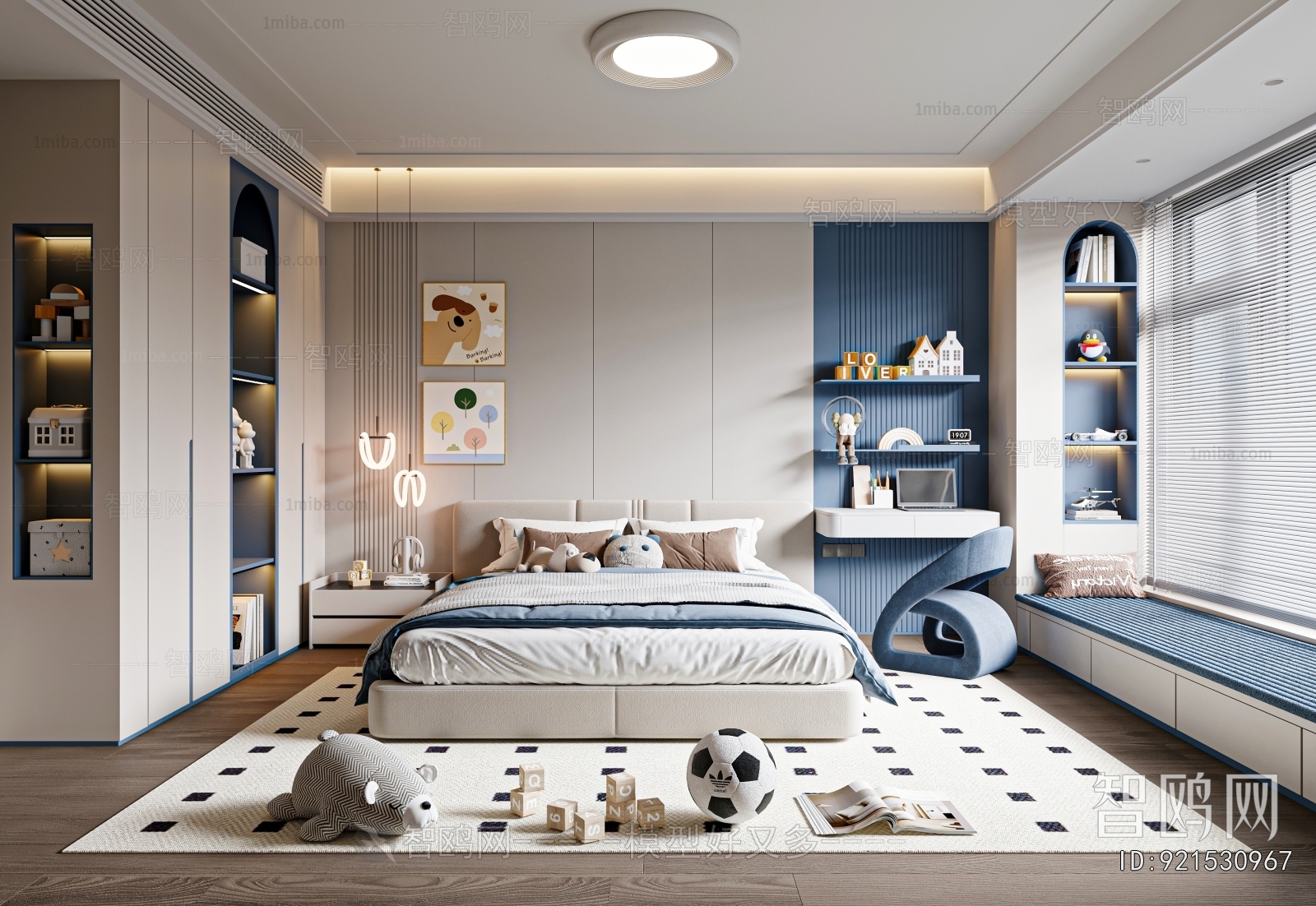 Modern Boy's Room And Son's Room