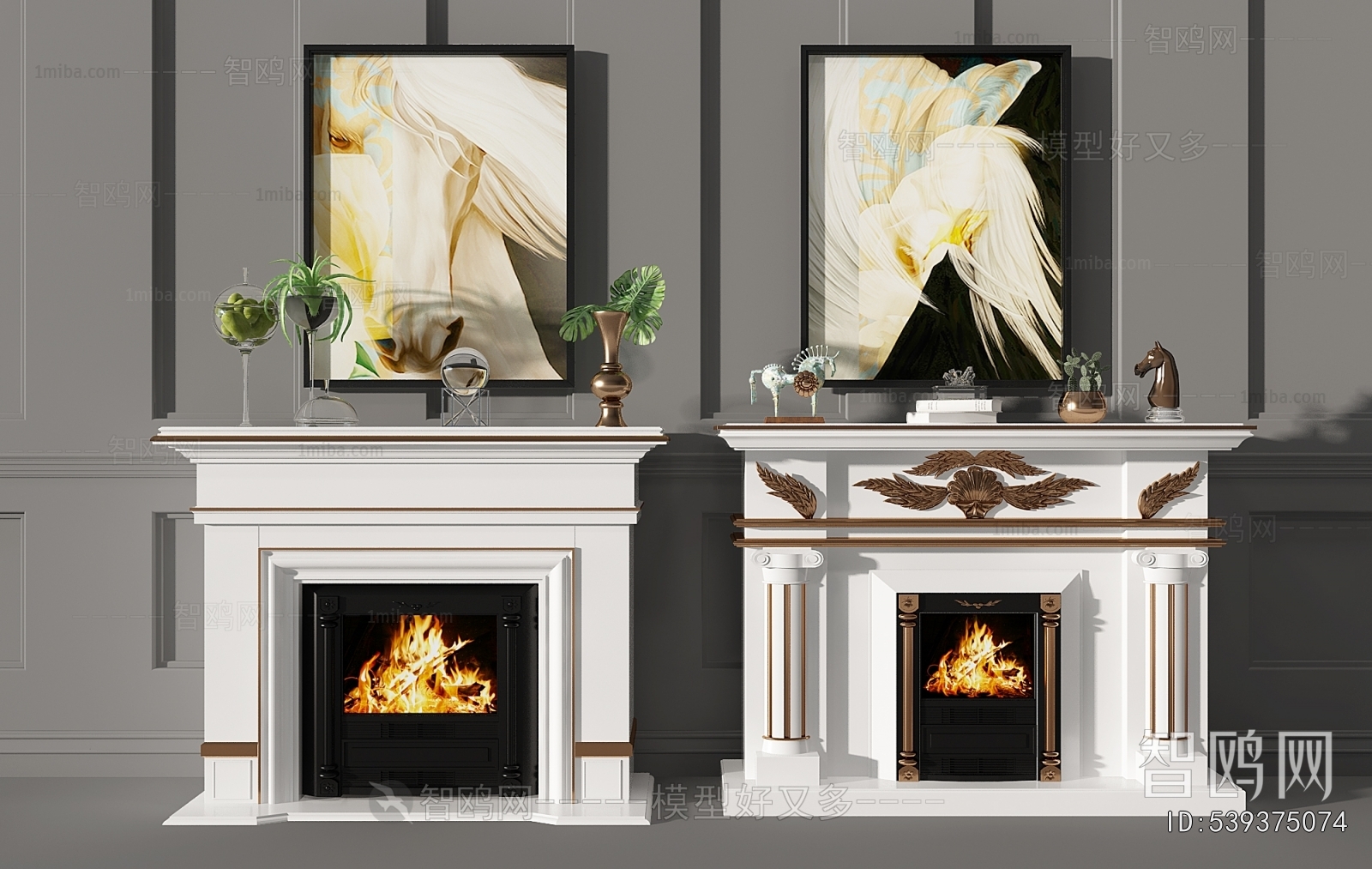 European Style Fireplace