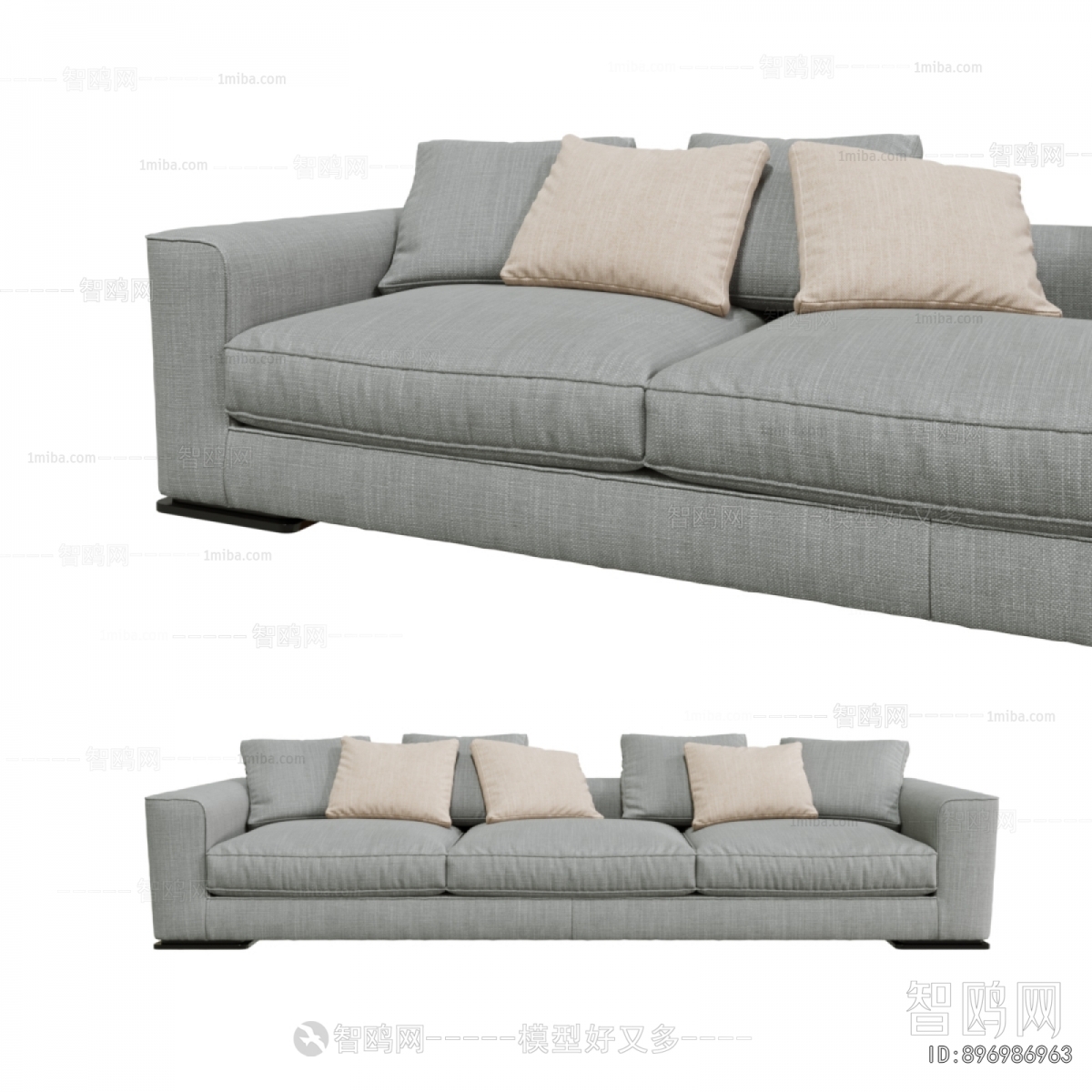 Modern Three-seat Sofa