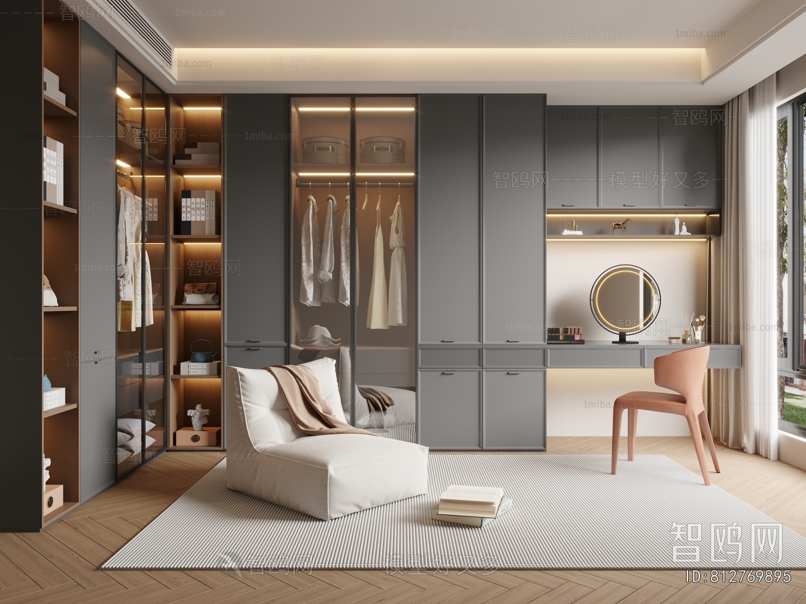 Modern Clothes Storage Area