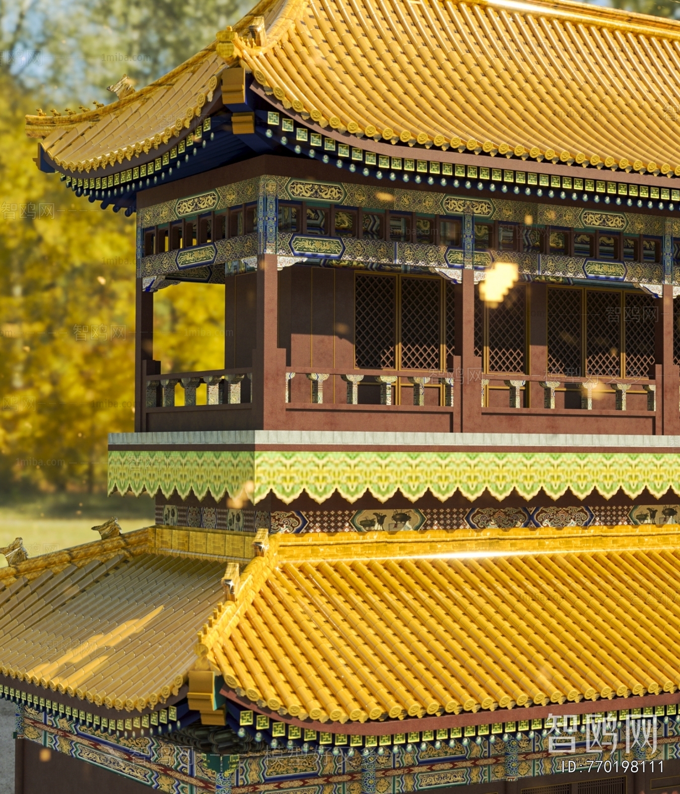 Chinese Style Ancient Architectural Buildings