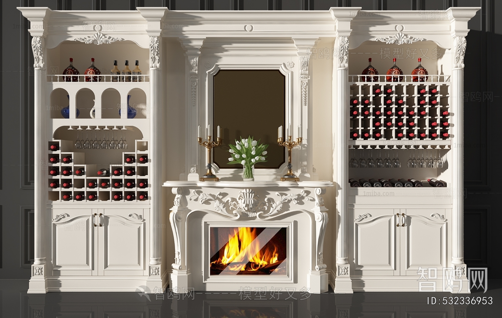 European Style French Style Fireplace