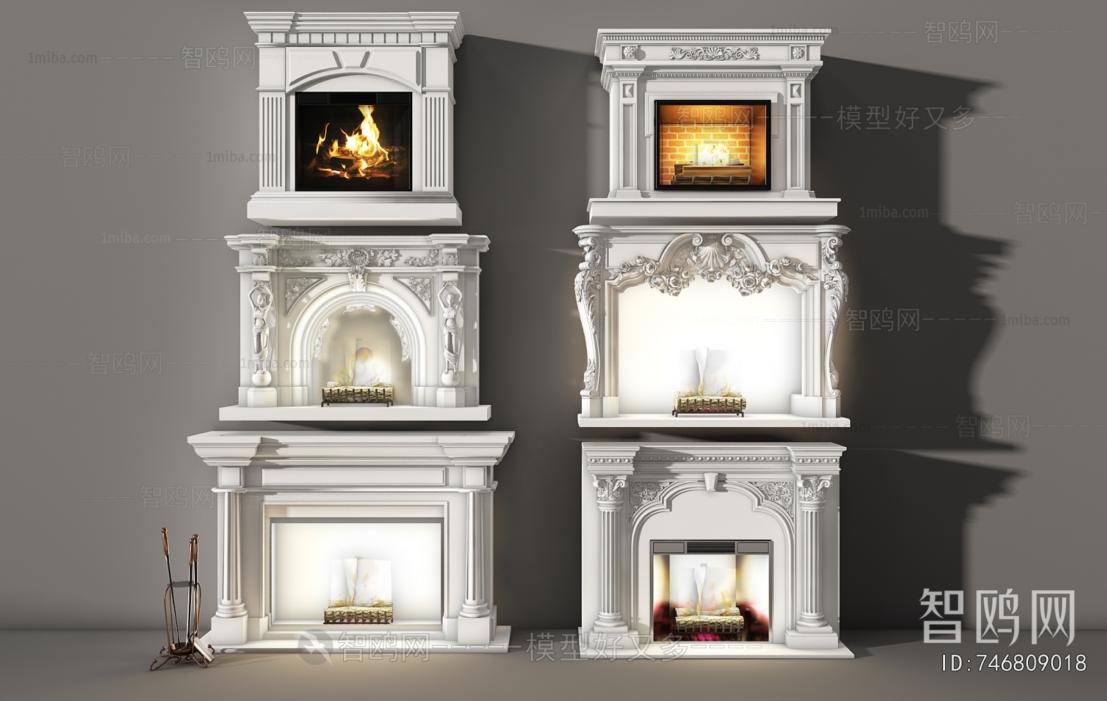 European Style Fireplace