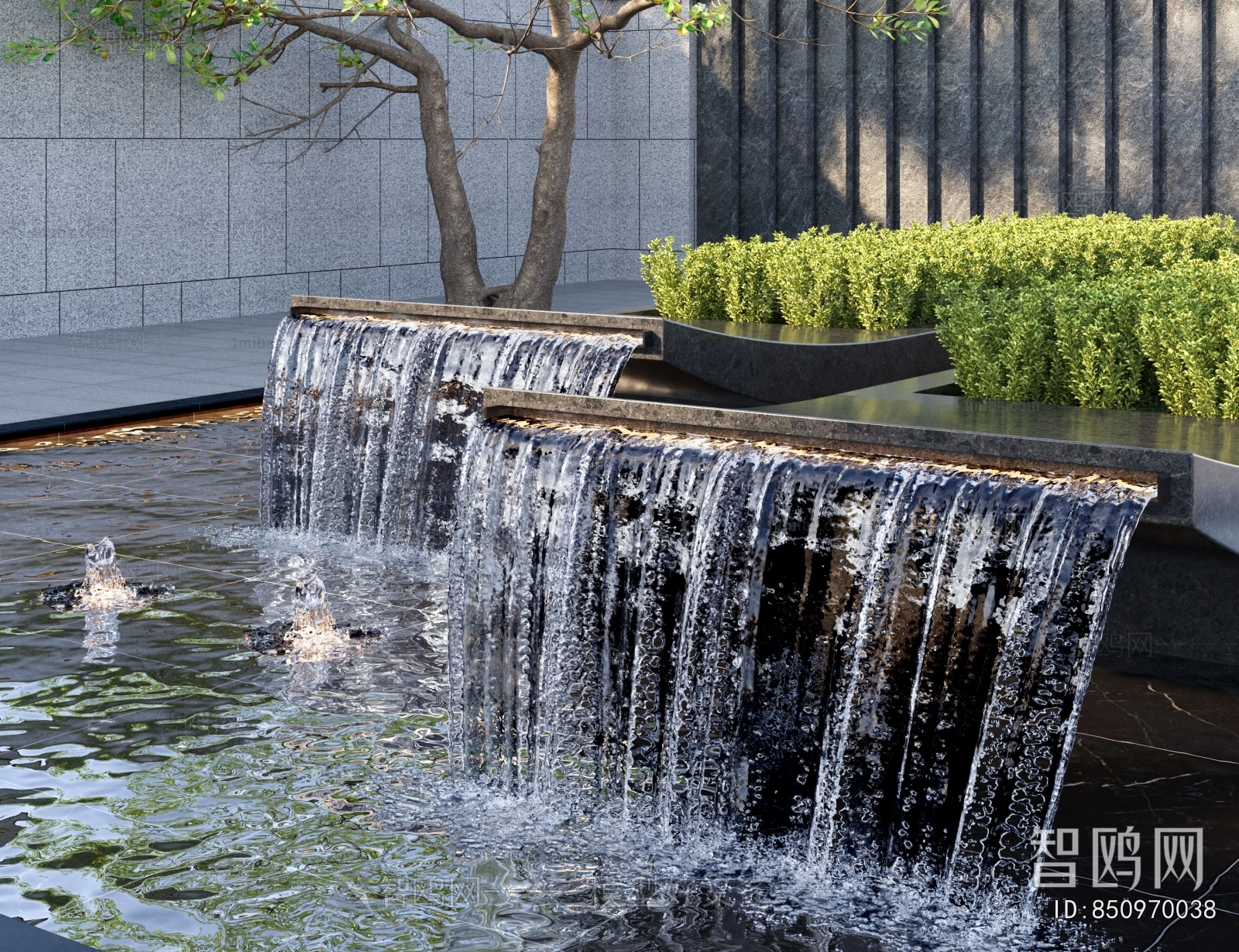 Modern Rockery Waterscape