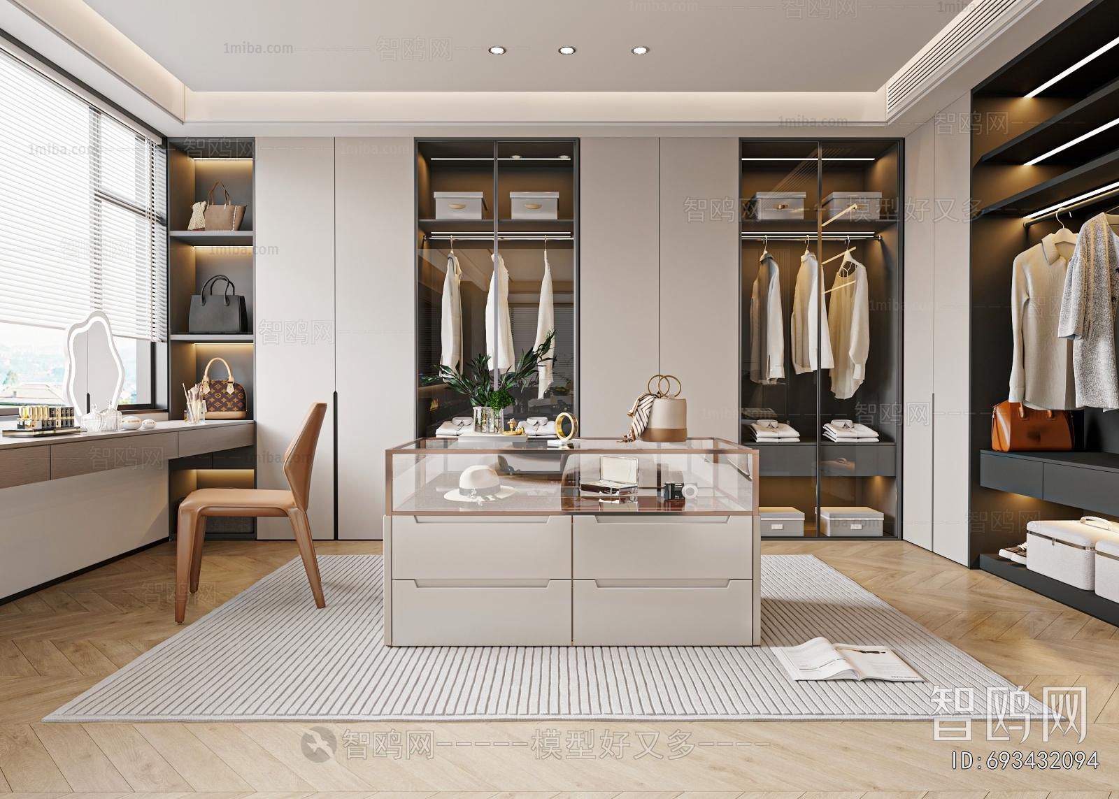 Modern Clothes Storage Area