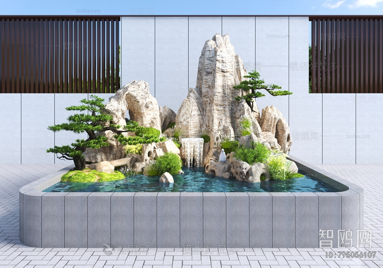 Modern Rockery Waterscape