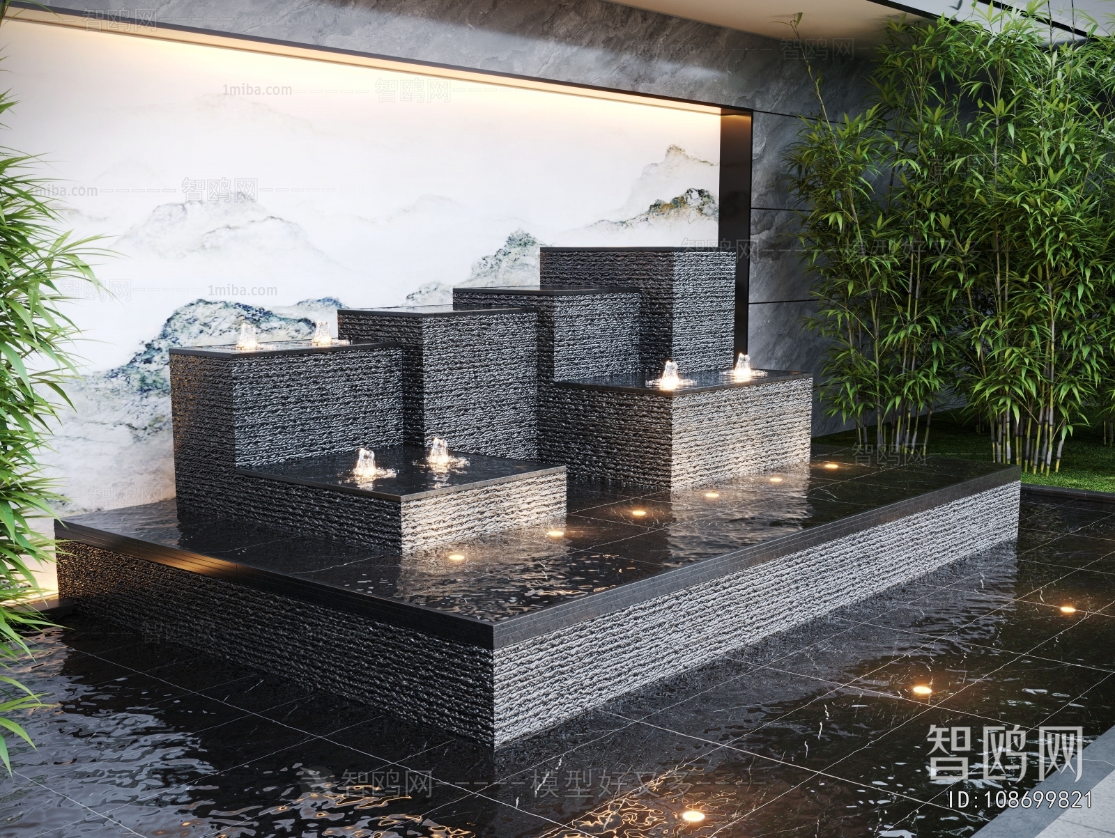 Modern Rockery Waterscape