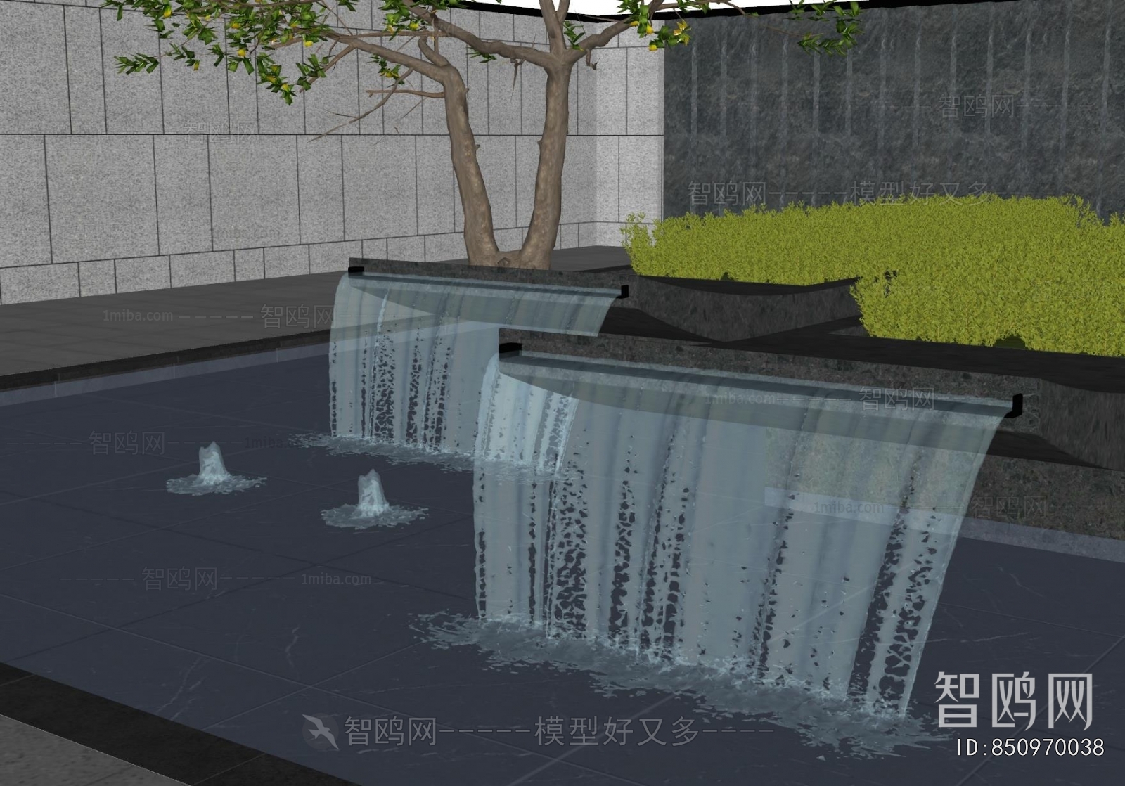 Modern Rockery Waterscape