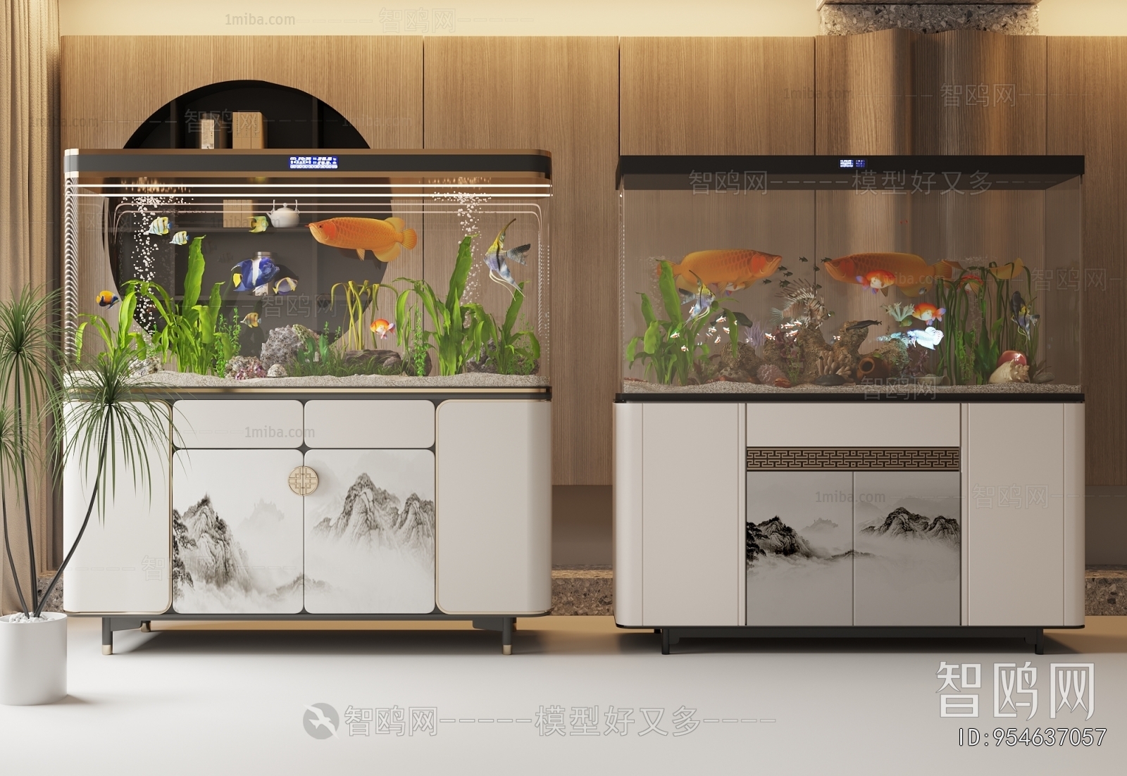 New Chinese Style Fish Tank