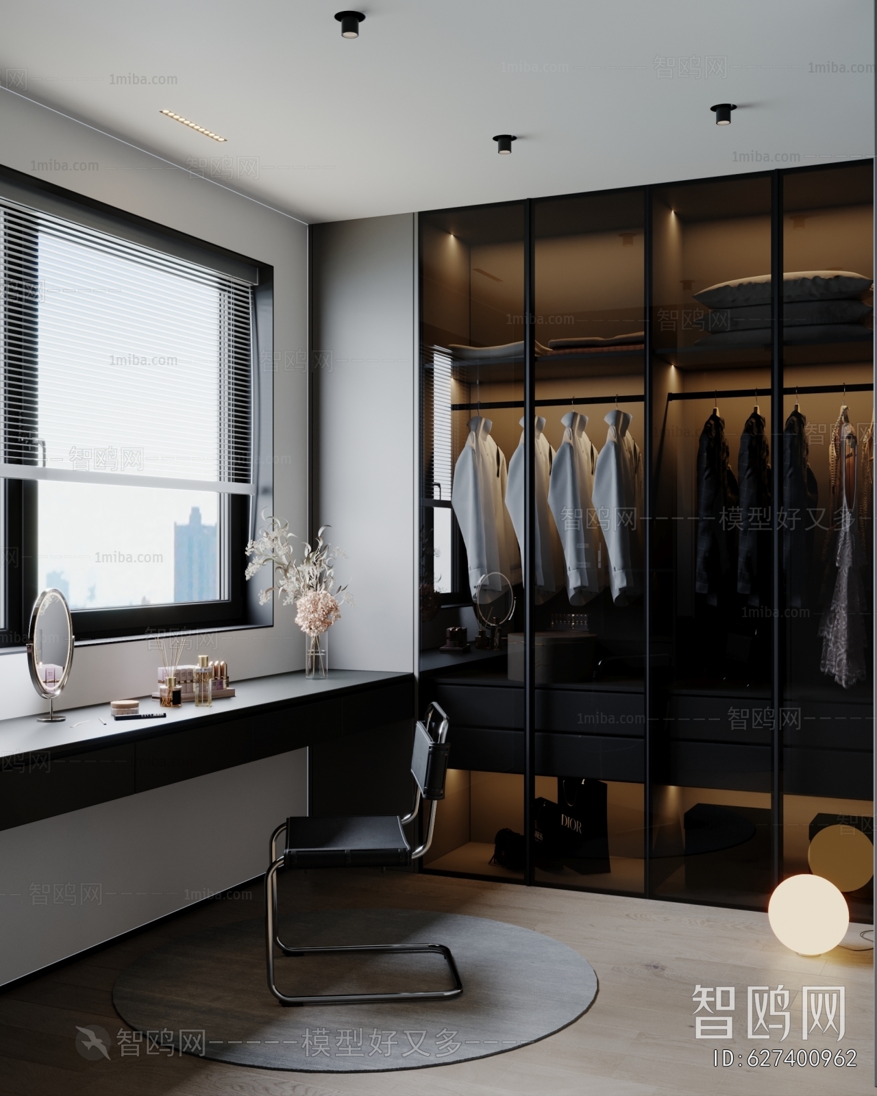 Modern Clothes Storage Area