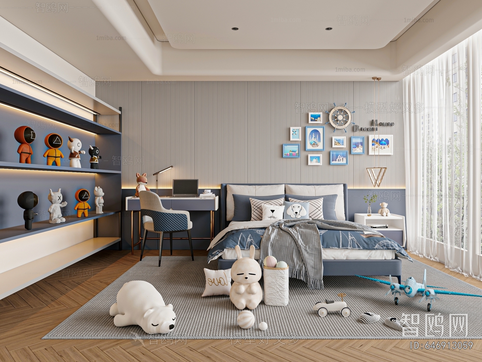 Modern Boy's Room And Son's Room