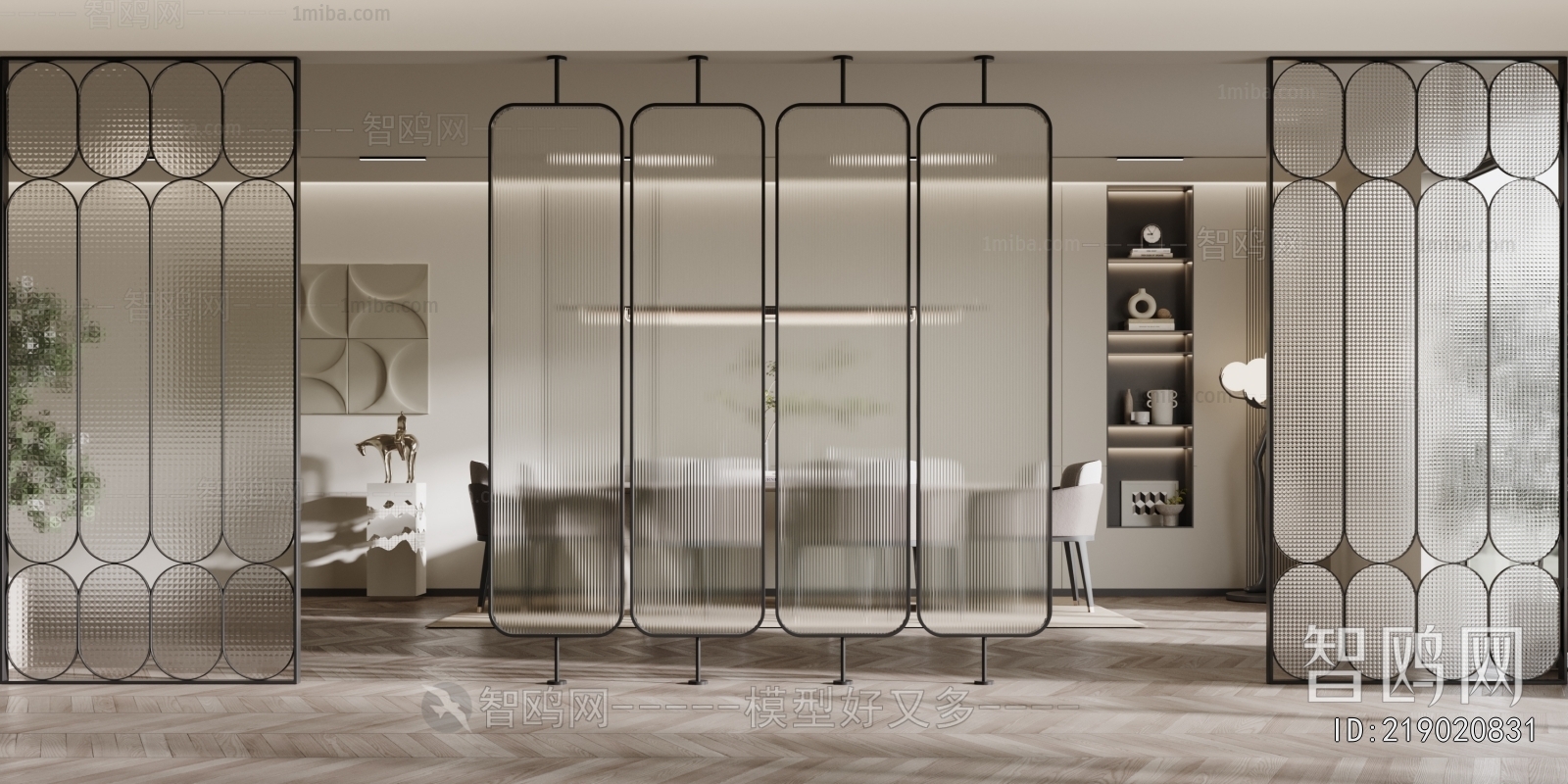 Modern Glass Screen Partition