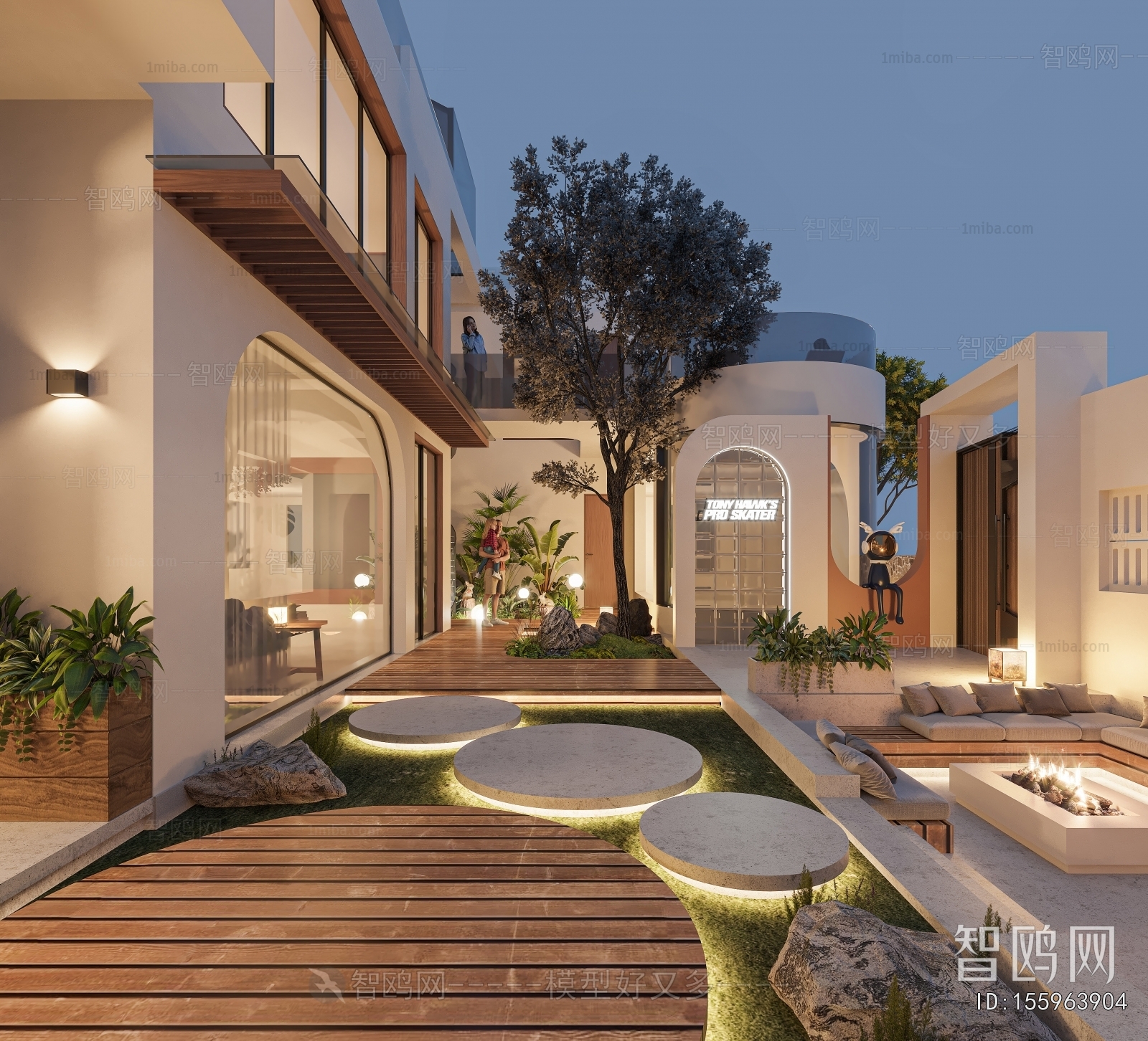 Modern Courtyard/landscape